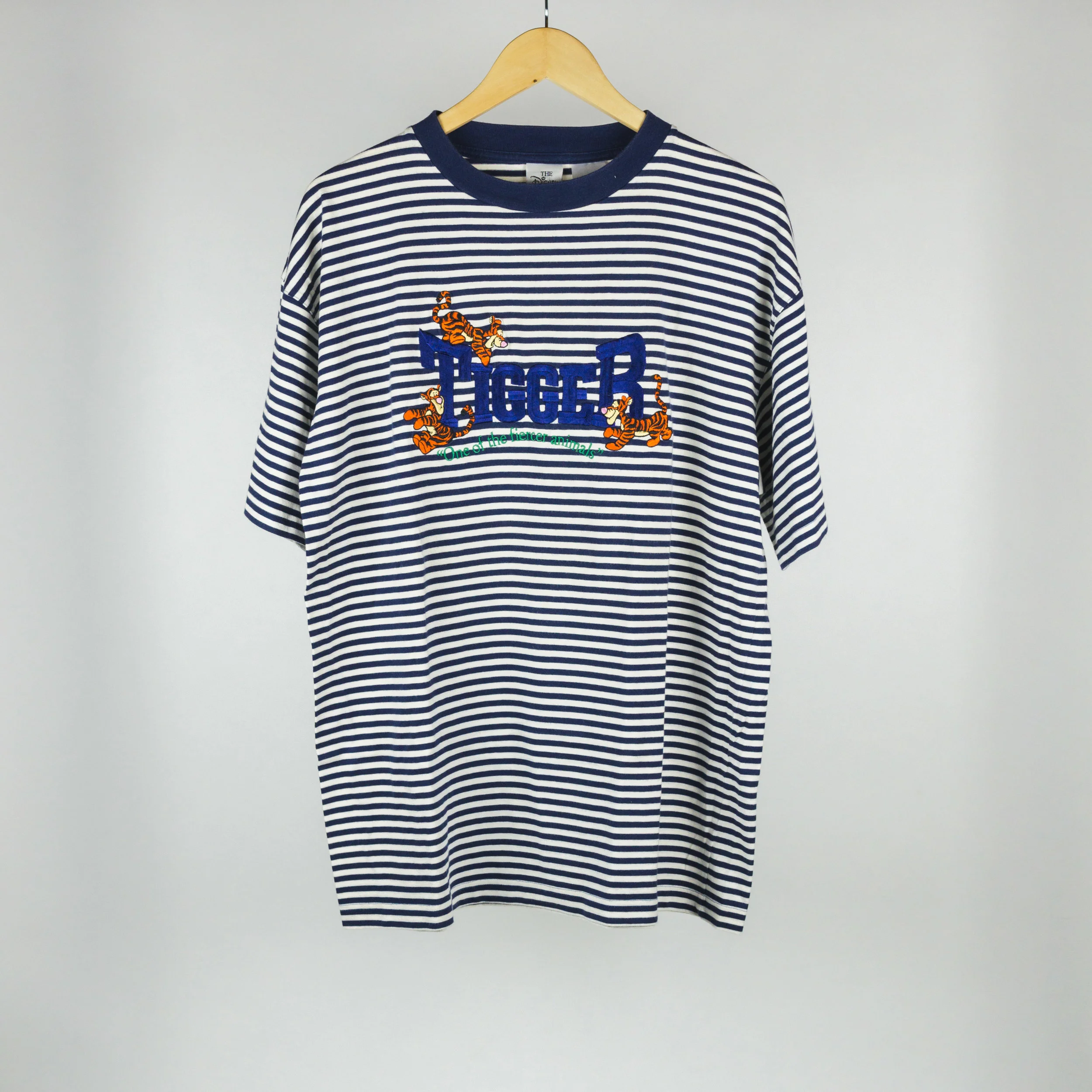 Sz L Vintage Striped Disney Tee