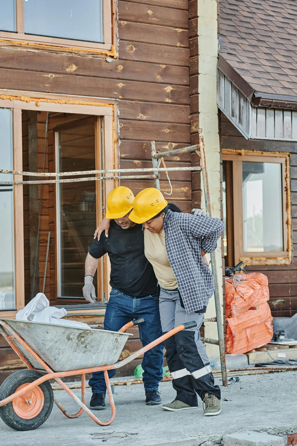 A worker receiving hands-on treatment during a WorkCover rehab session