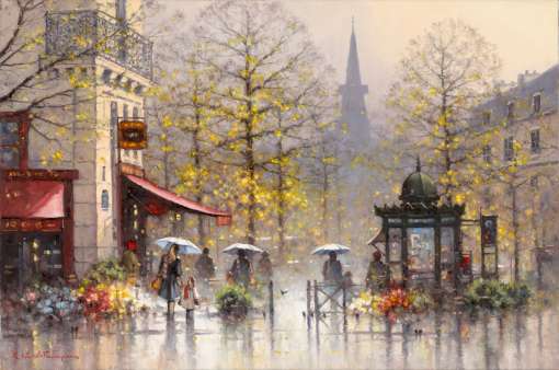 Autumn Reflections in the Latin Quarter