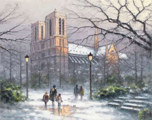 Winter Light over Notre Dame