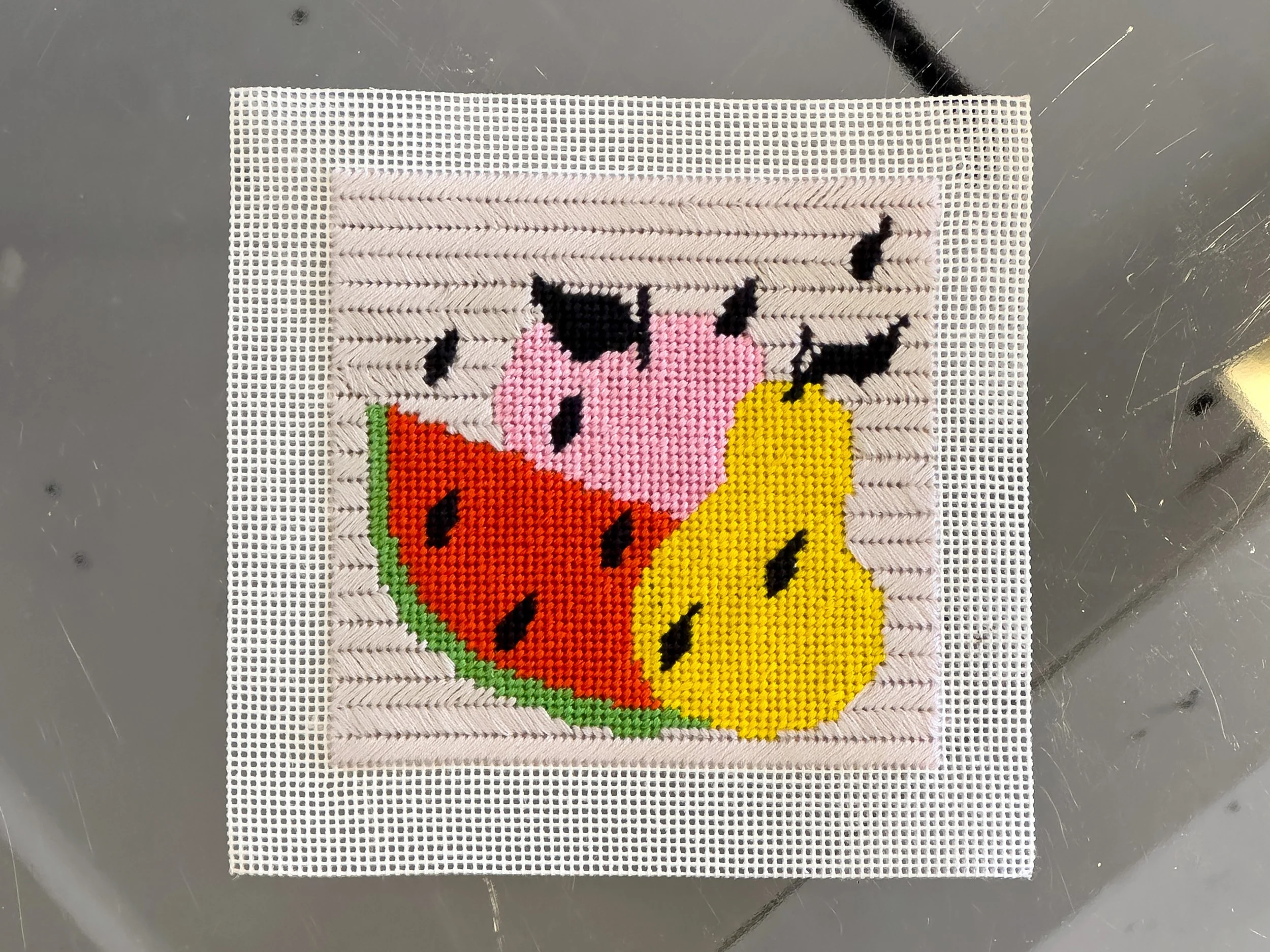Scattered Seeds Of Watermelon DIY Needlepoint Full Kit14.jpg