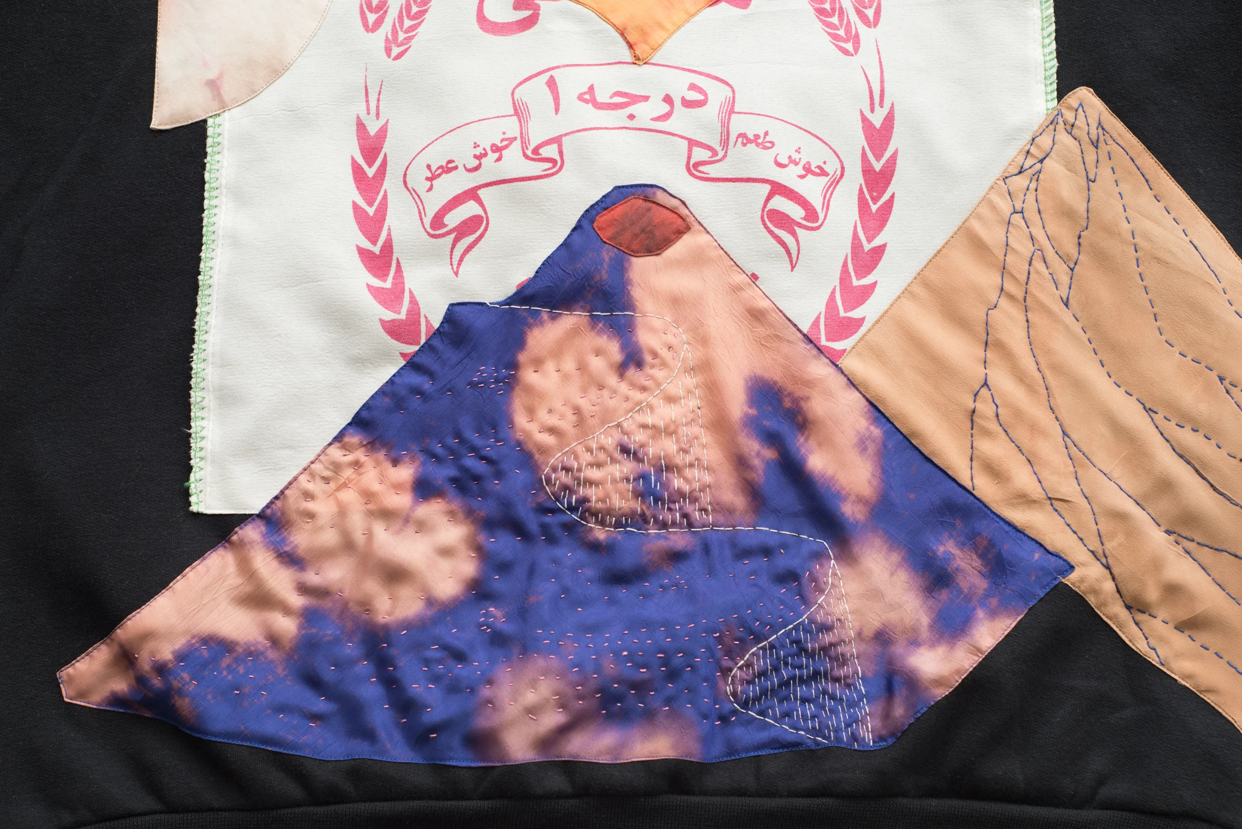 Wearable Landscape; "Wear A Mountain, Carry A Sun" by VVORK VVORK VVORK Designed and made in Brooklyn New York by Zeynab Izadyar
