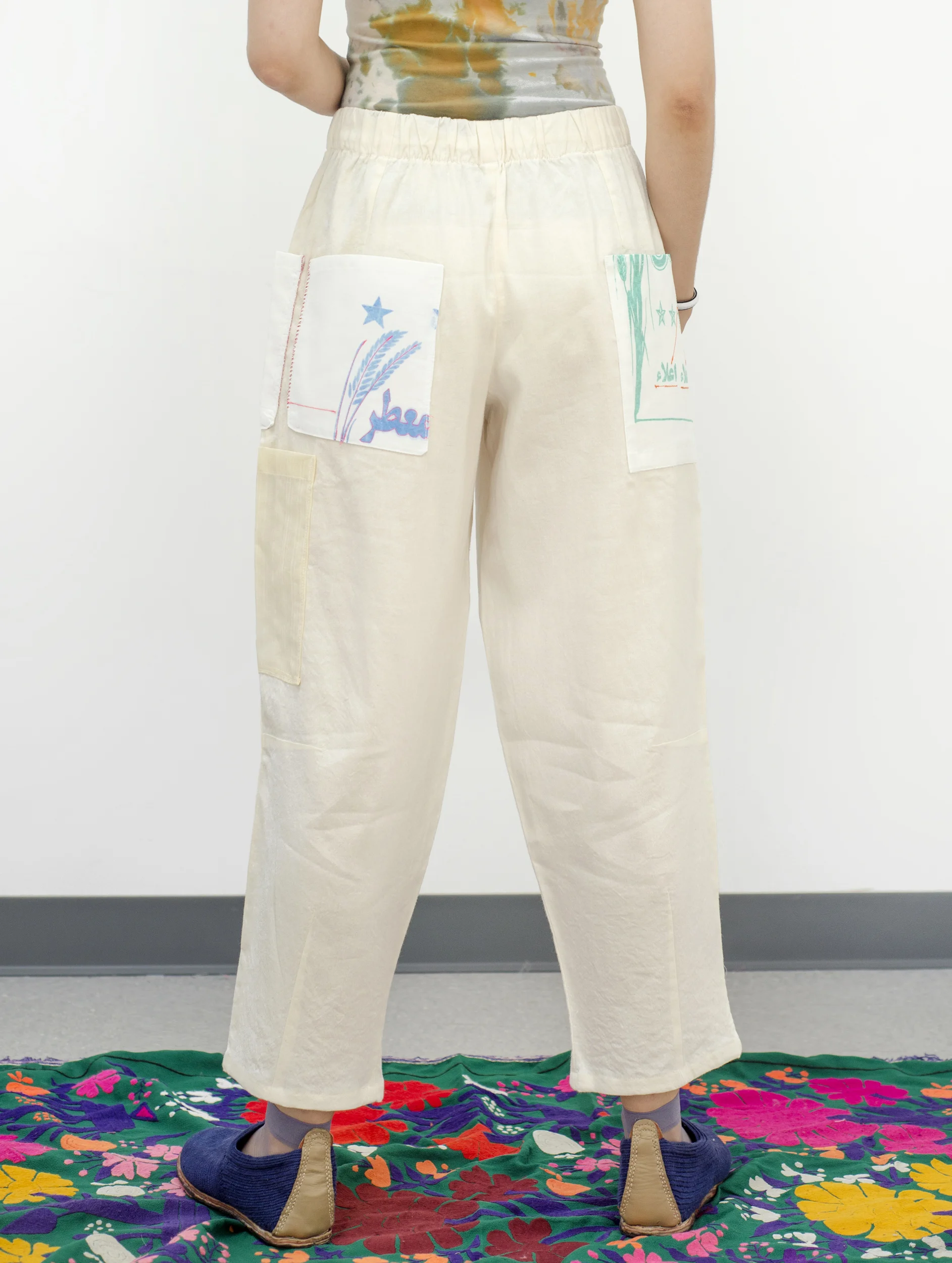 Raised On Rice pants from VVORK VVORK VVORK designed and slowmade by Zeynab Izadyar in Brooklyn New York