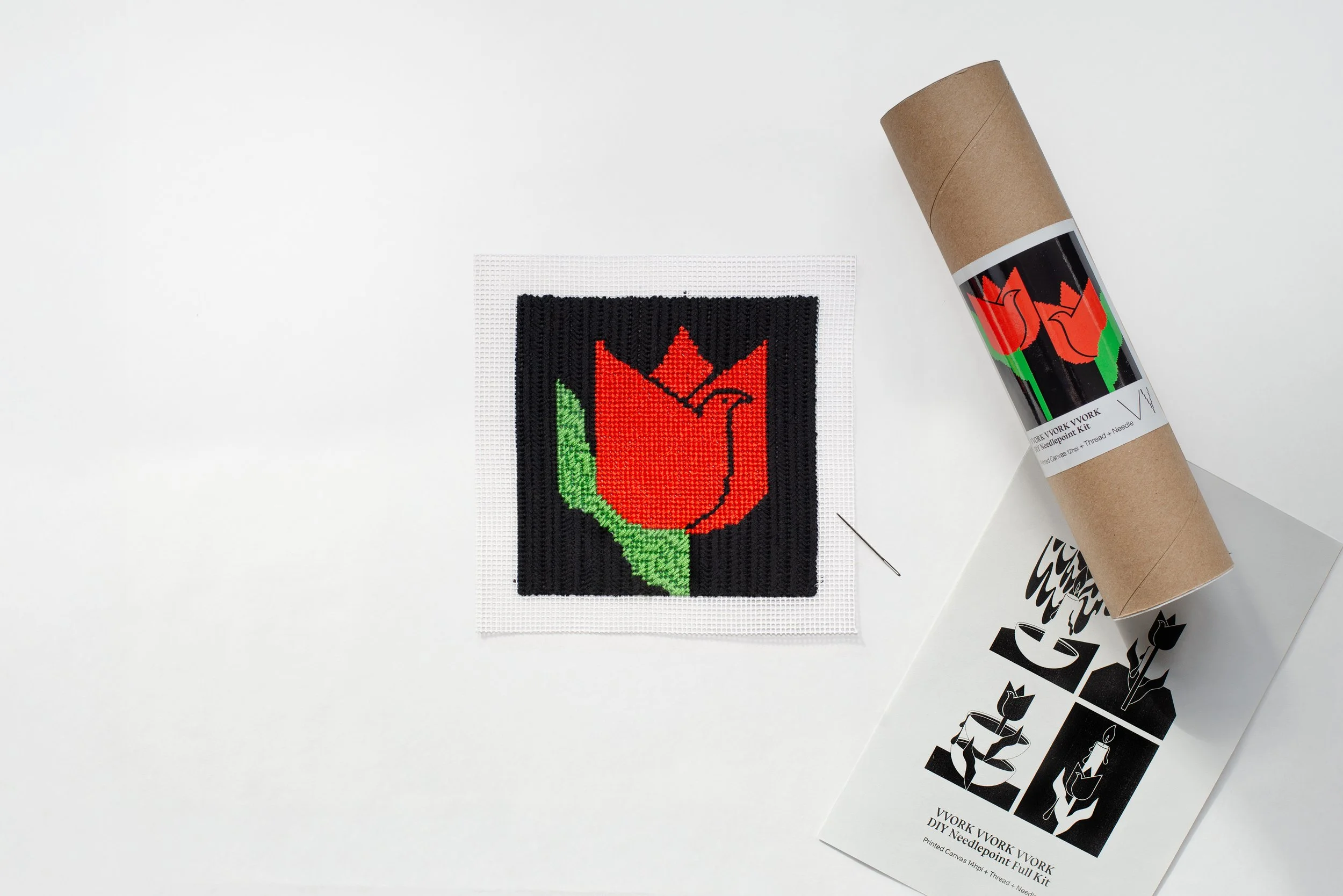 Perennial Resistance– Solo Tulips – DIY Needlepoint Full Kit3.jpg