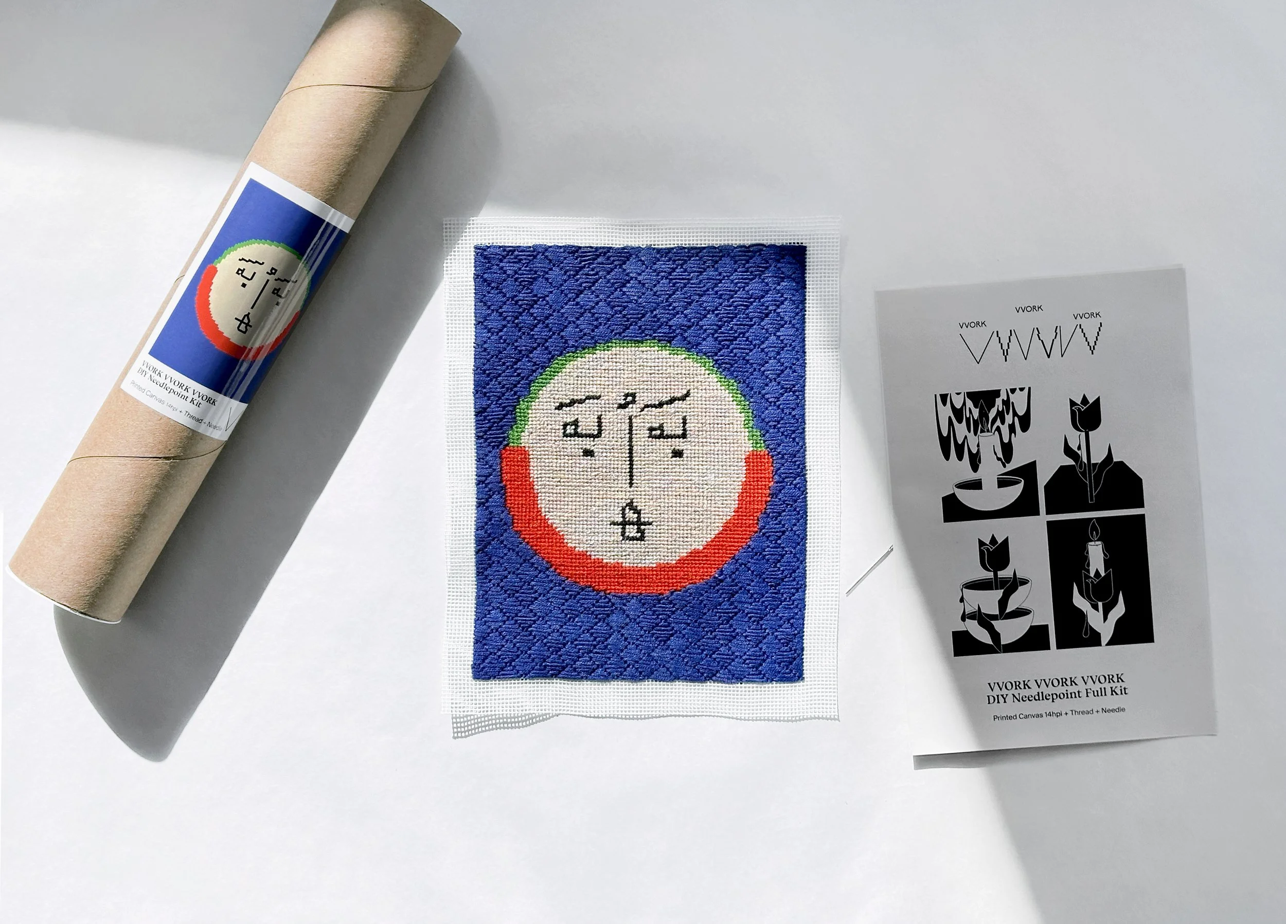 Bah Bah Face – DIY Needlepoint Full Kit