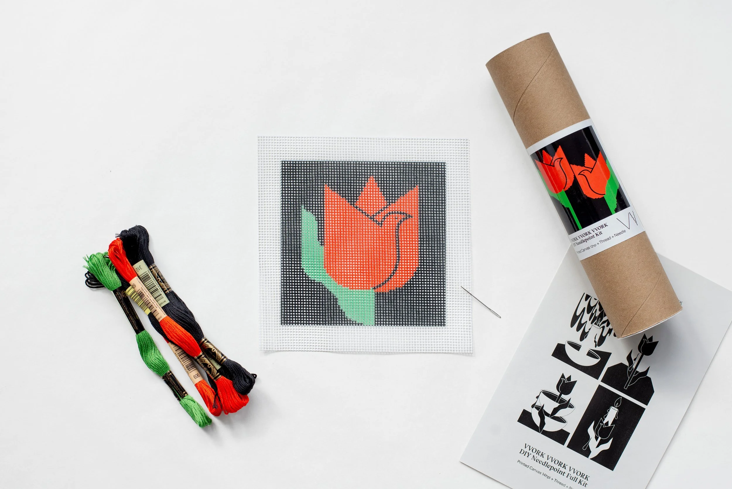 Perennial Resistance– Solo Tulips – DIY Needlepoint Full Kit.jpg
