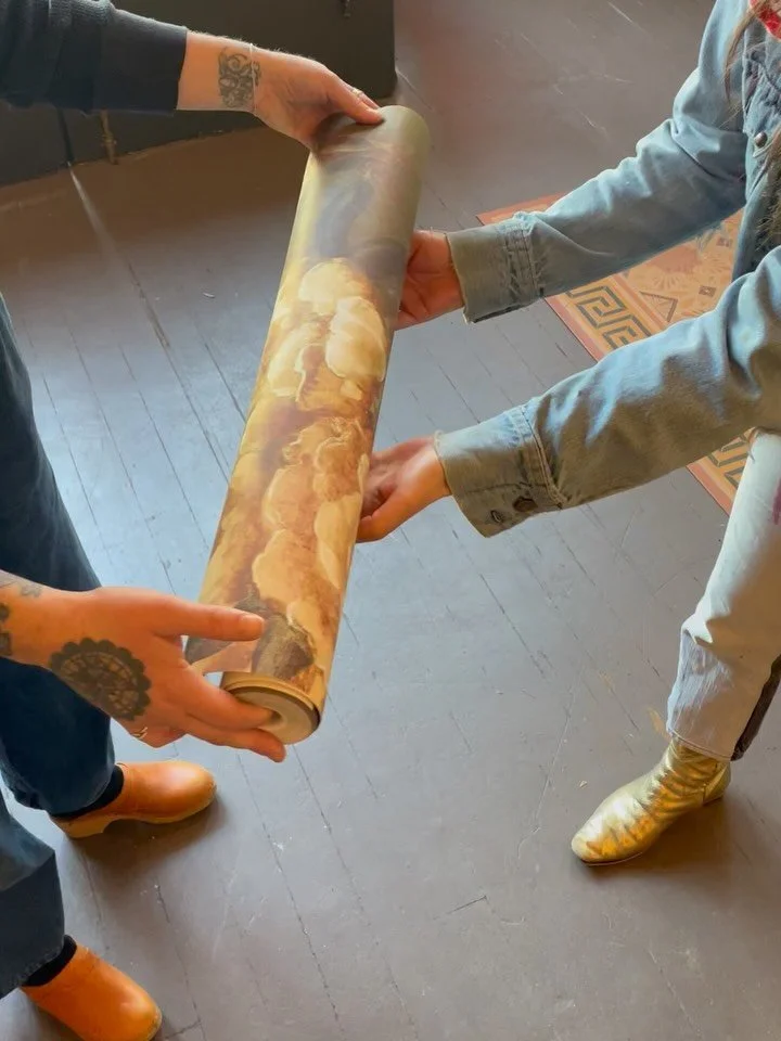 It&rsquo;s Tuesday morning. Strong gusts whip across the moors, carrying &ldquo;Wuthering Winds&rdquo;, our newest Peony wallpaper colorway, over rolling hills and stormy seas, from a manufactory in the middle of England to our Portland studio. With 