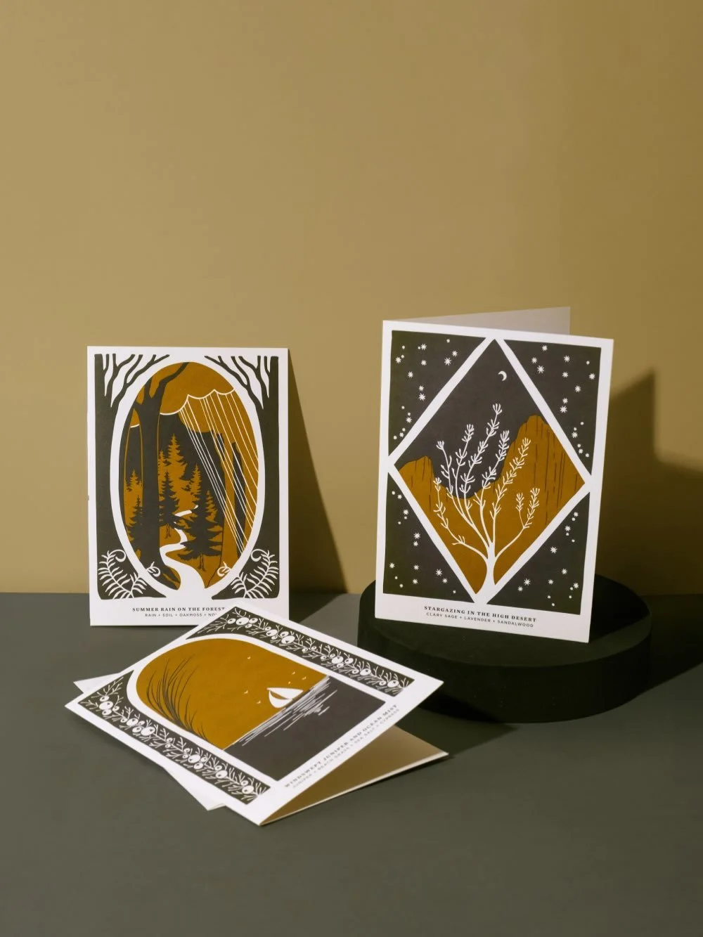 When @penrosecandles reached out to see if we&rsquo;d be interested in creating a small series of landscape illustrations inspired by their three Scents of Oregon fragrances, we were like, yes 😌 absolutely 😌😌 put me in coach 😌😌😌 and just look a