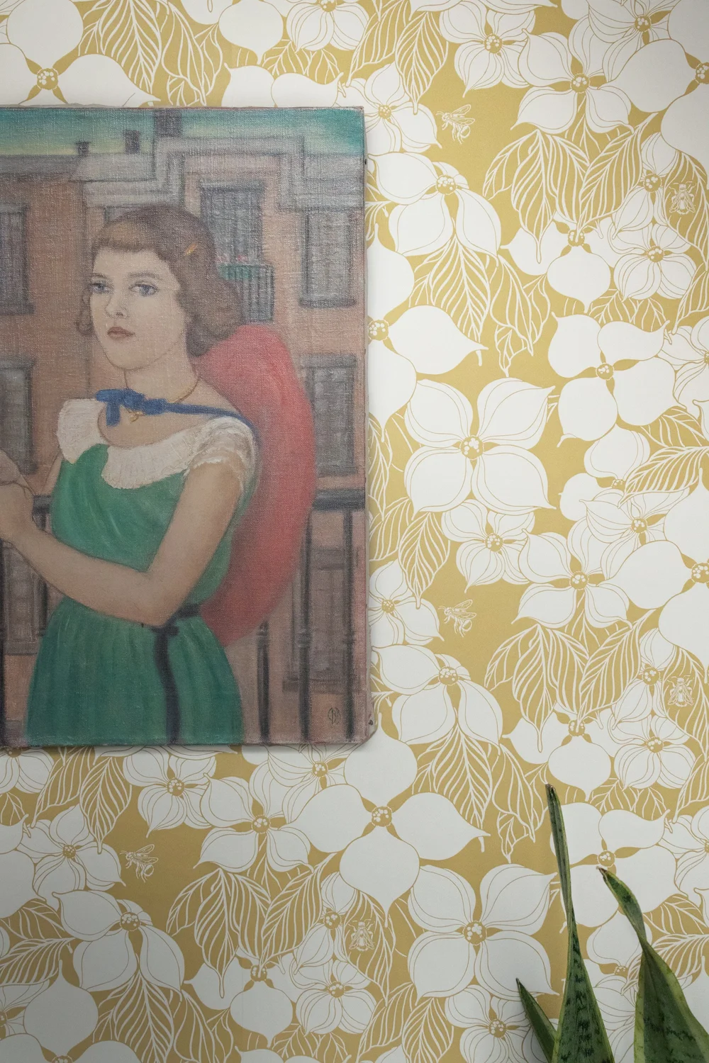 Dogwood Wallpaper - Ochre — Lonesome Pictopia