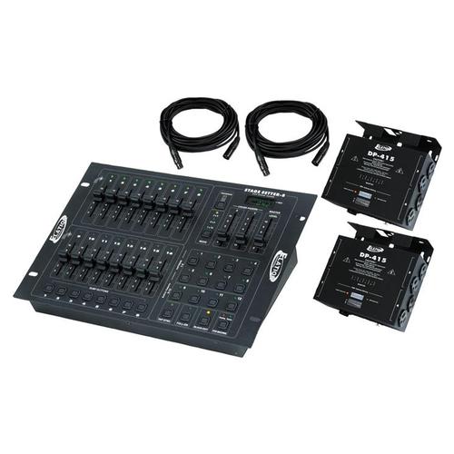 8/16 Programmable DMX Lighting Control with 2 Dimmers