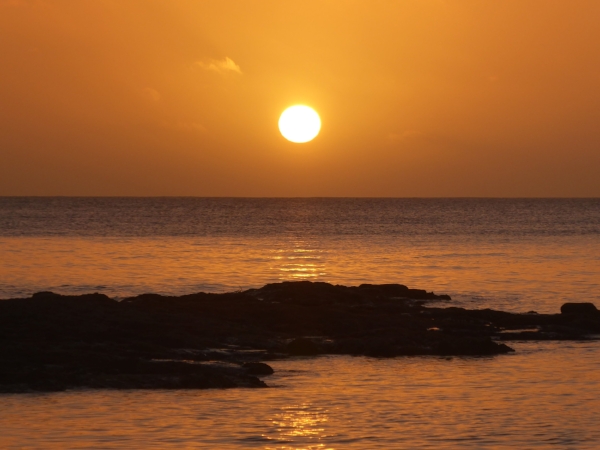 Avatele Beach sunset