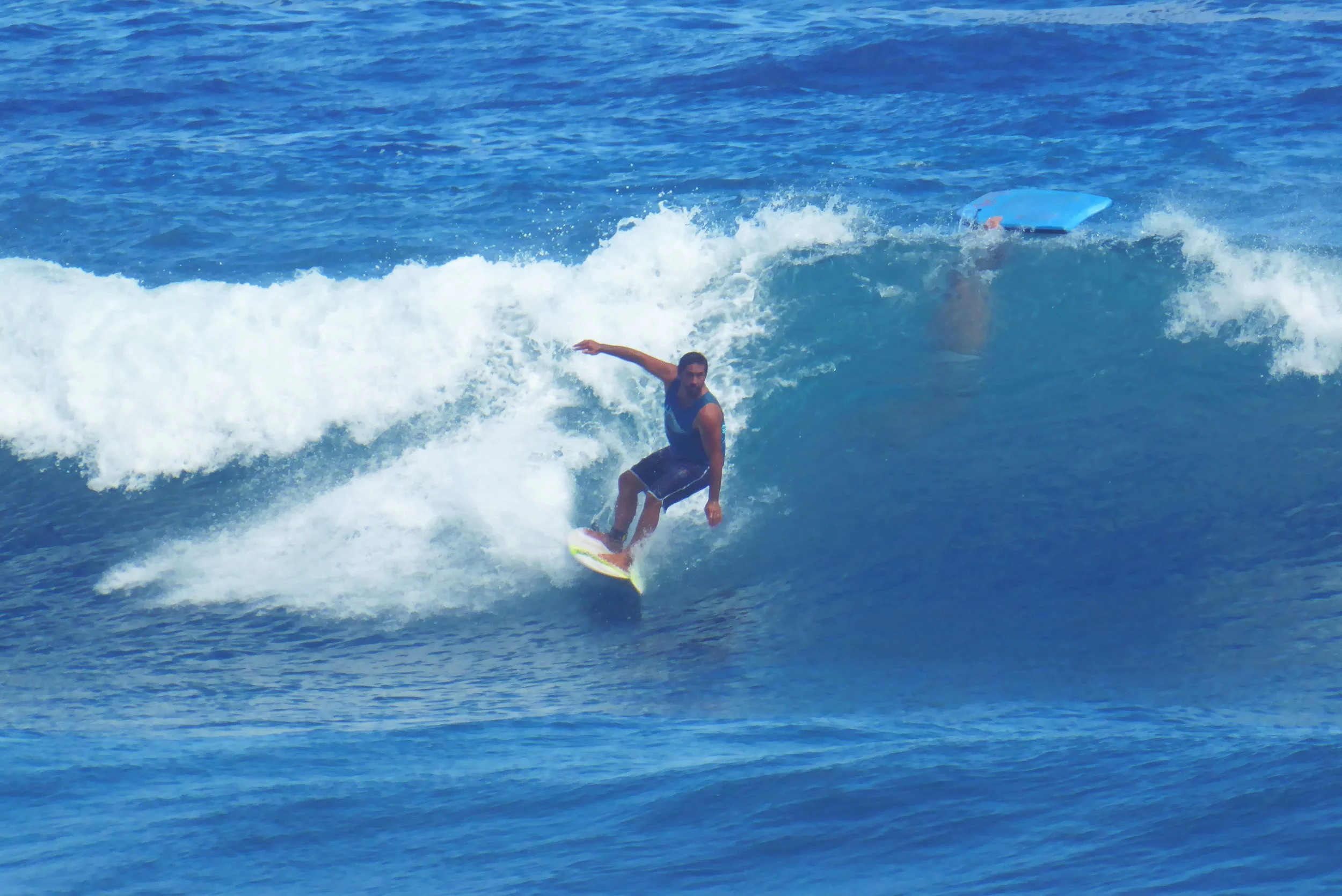 Surfs up all the time in Tahiti