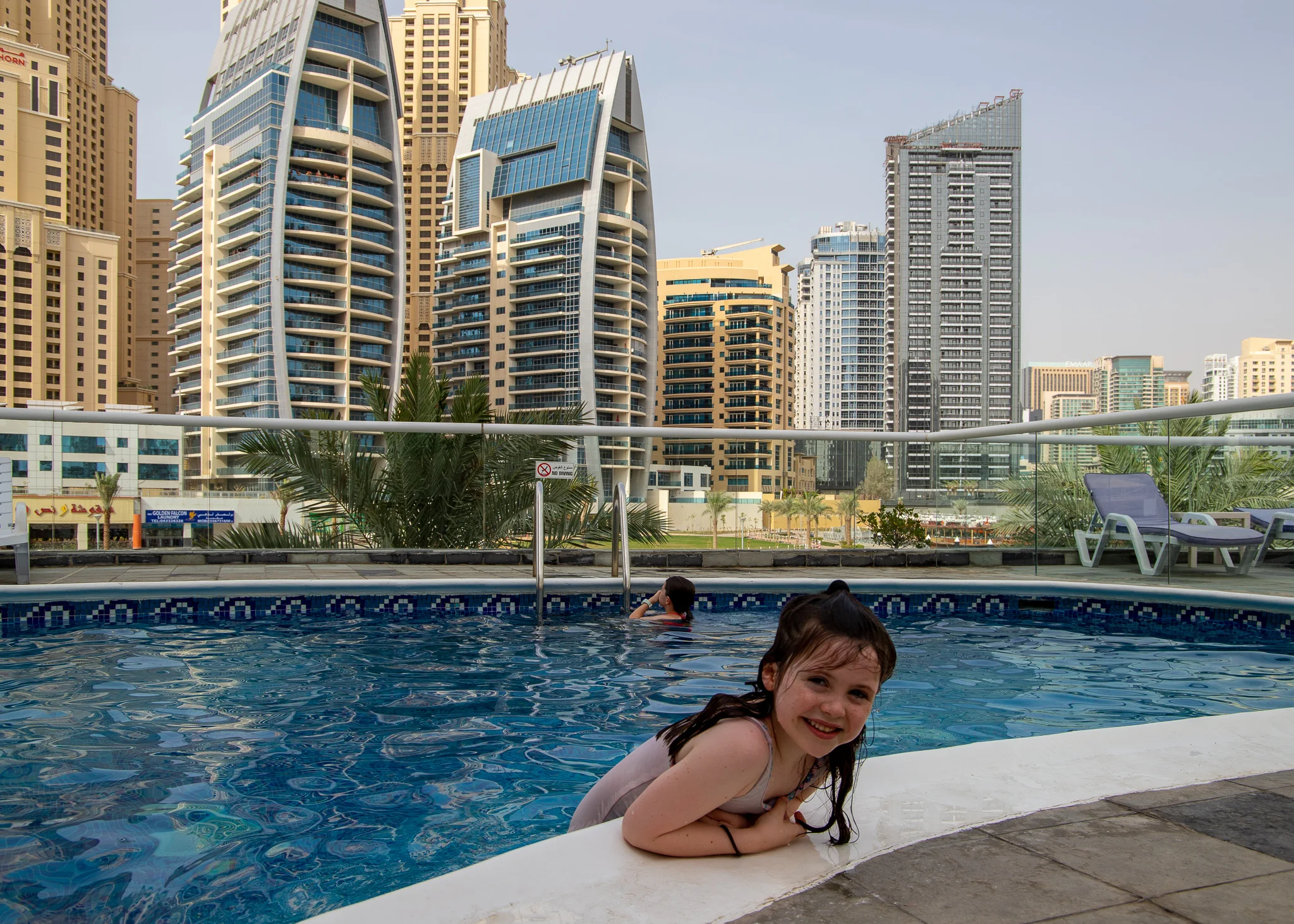 With temps in the high 30’s the pool is heaven sent