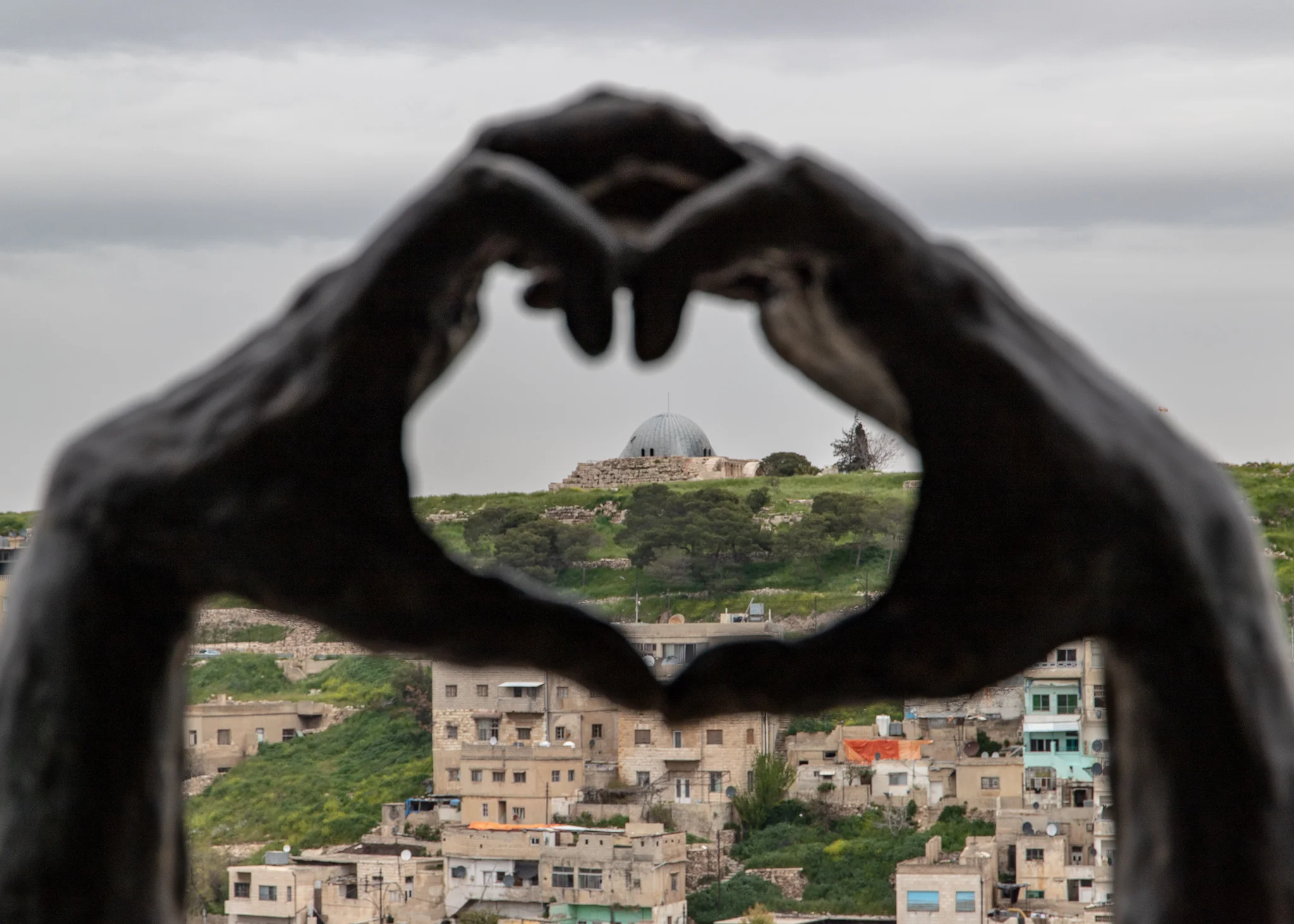Ummayad Palace seen from the Wild Jordan Centre
