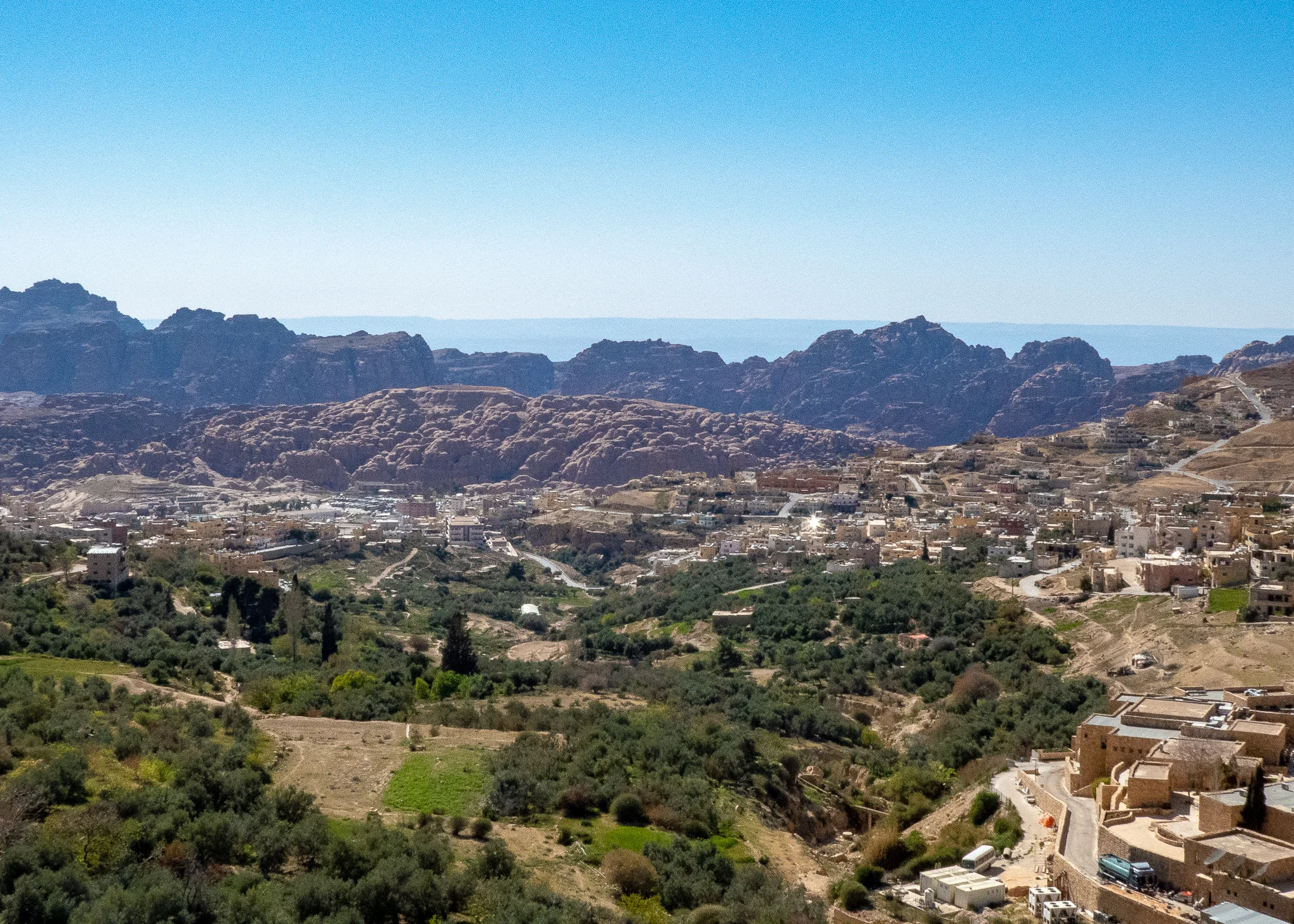 View down to Wadi Musa