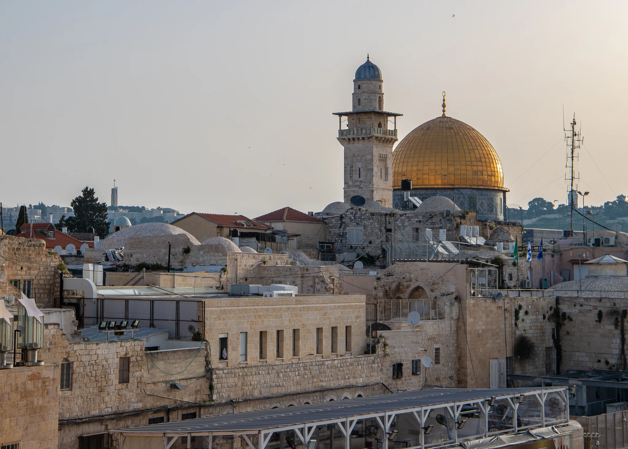 Dome of the Rock in the distance