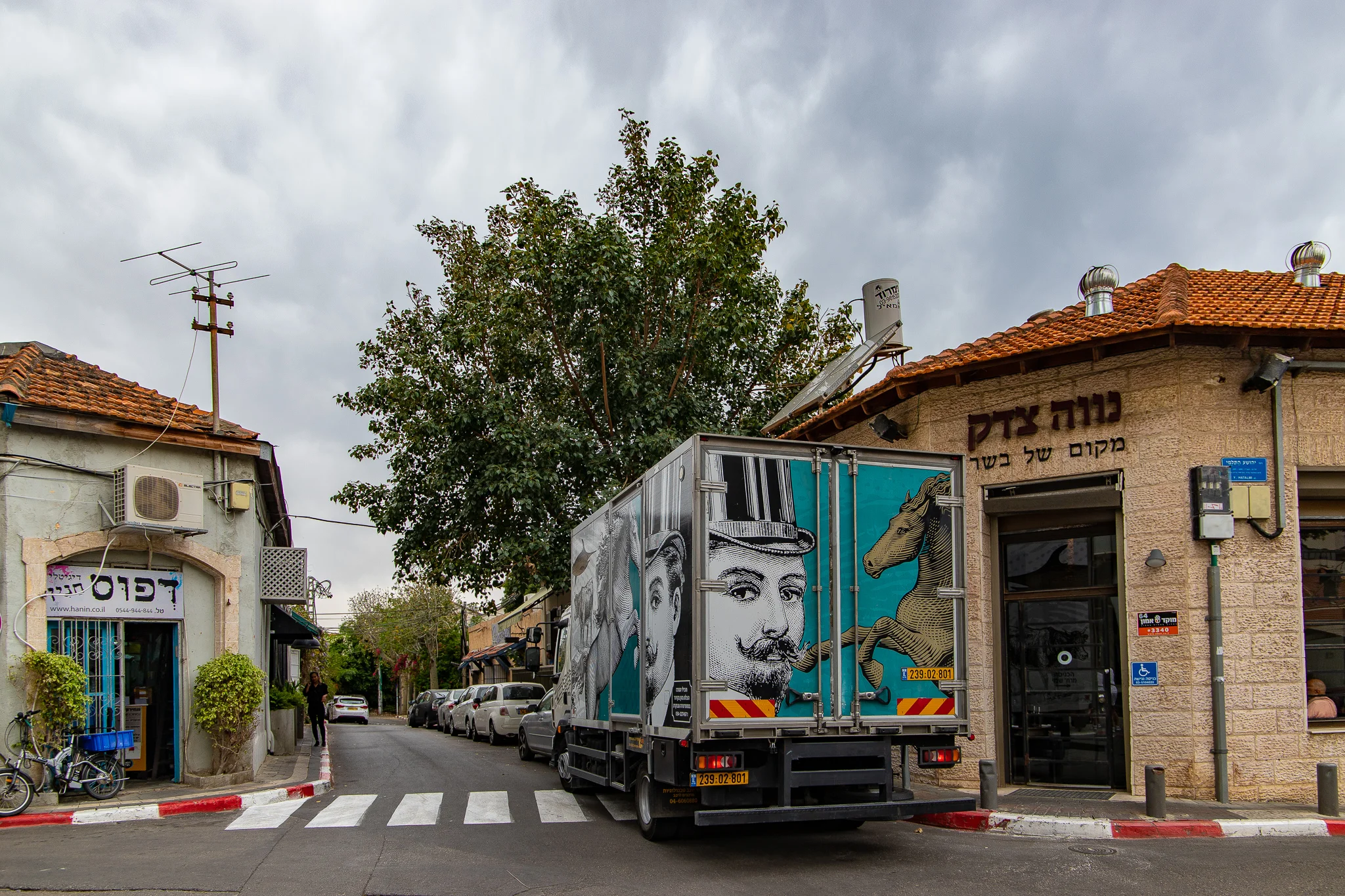 Even the delivery trucks are funked up