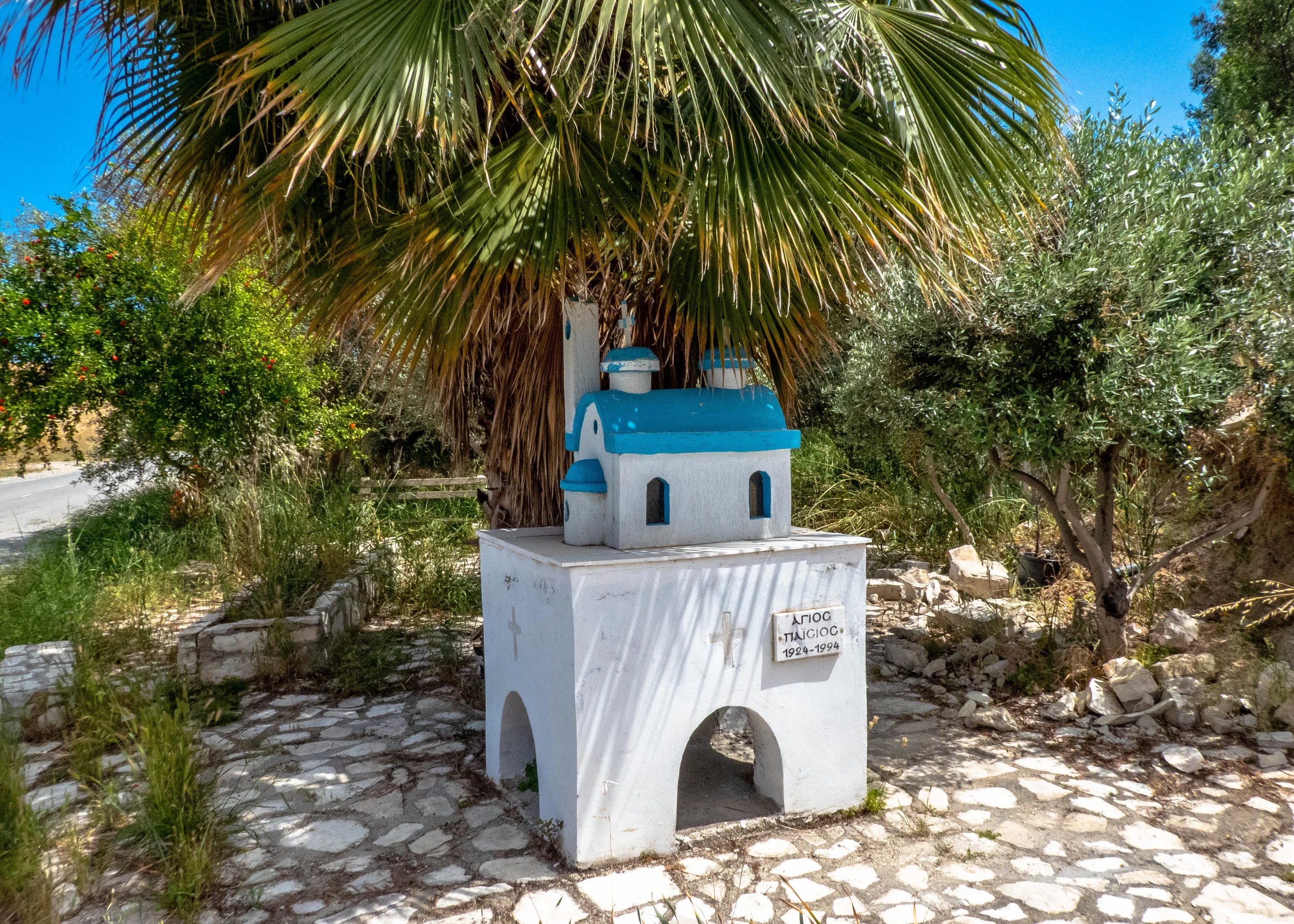Cute little church/tombstone on the side of the trail