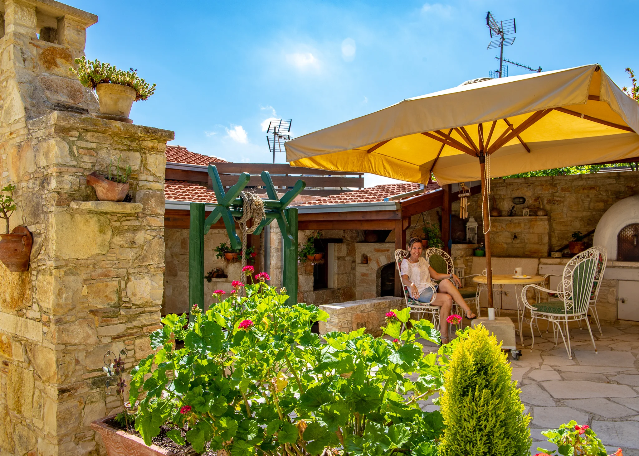 It’s pretty hard to leave a courtyard as inviting as this