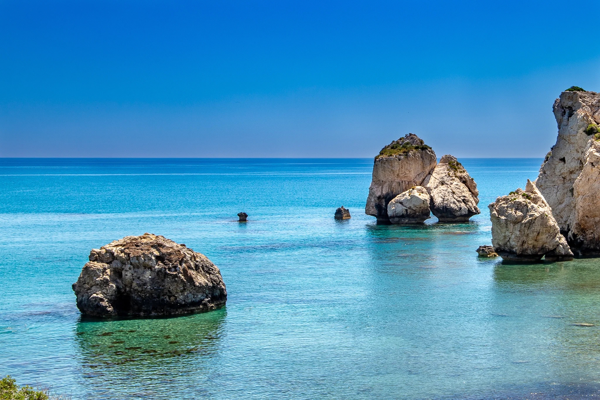 View out to Aphrodite’s Rock