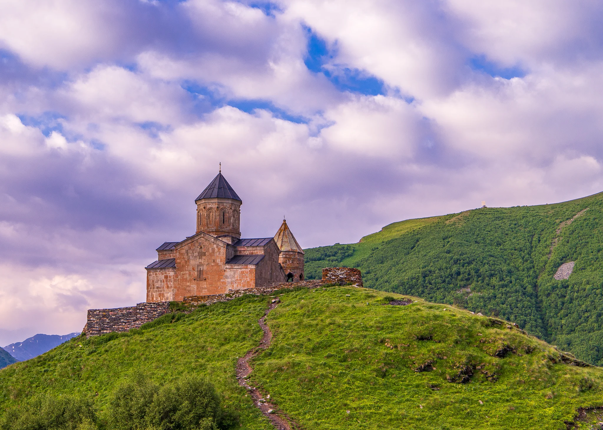 Same day, different angled shot of Gergeti Trinity Church