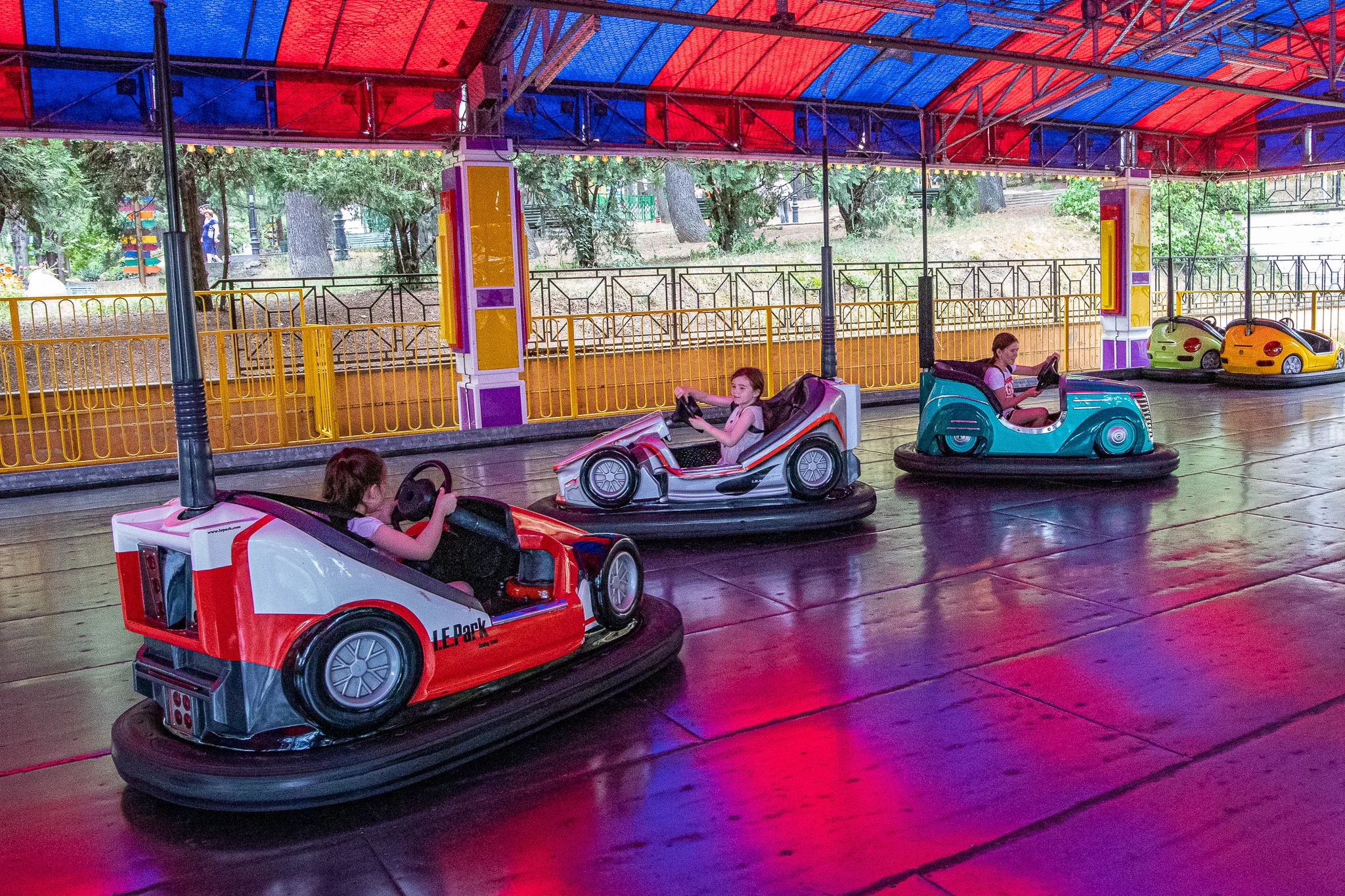 Driving a dodgem for kids is actually a lot harder than it looks