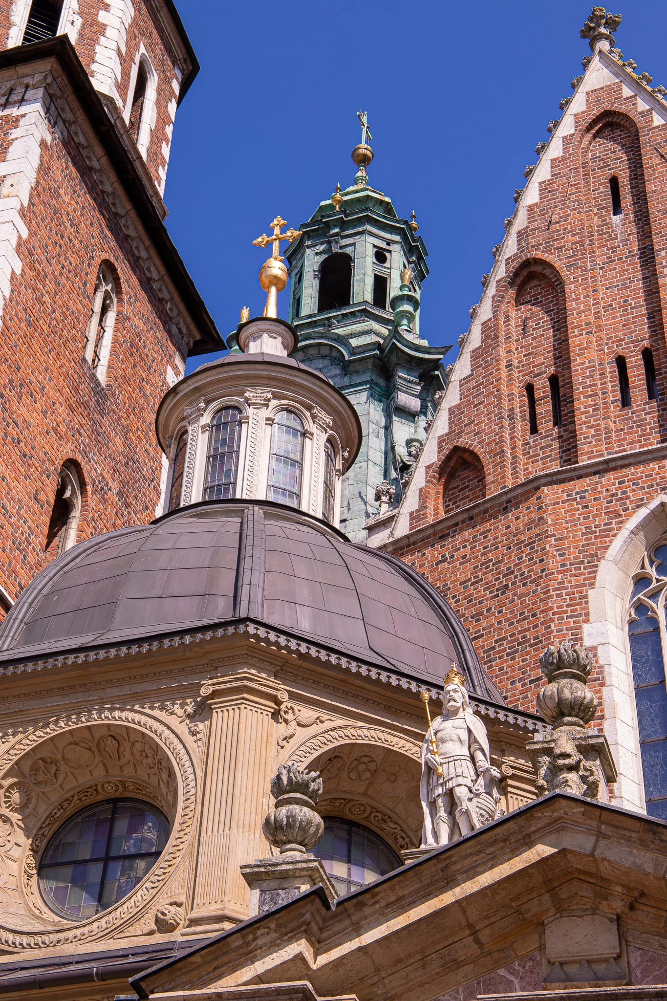 Close up of Wawel Cathedral