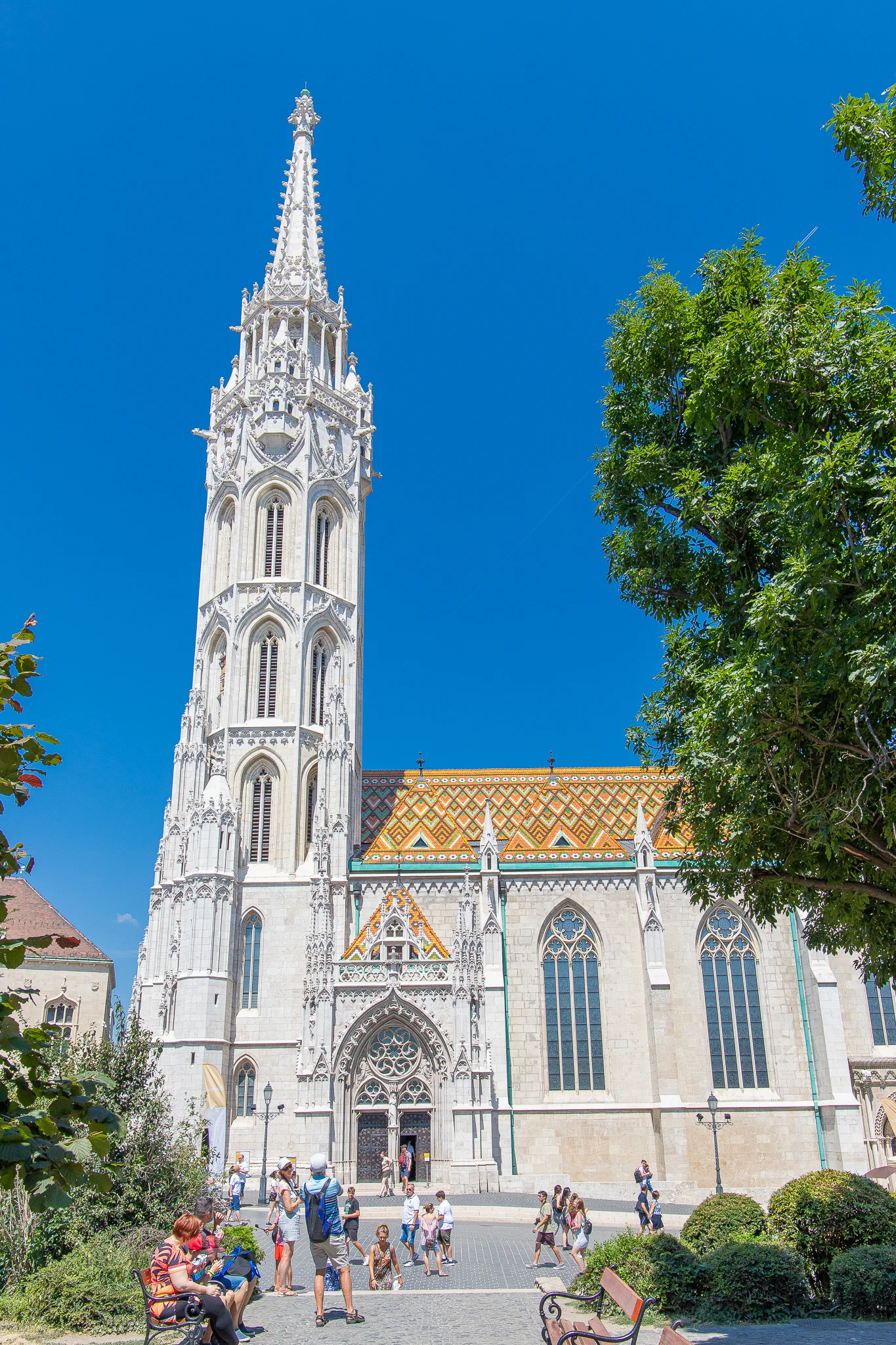 Side view of the church