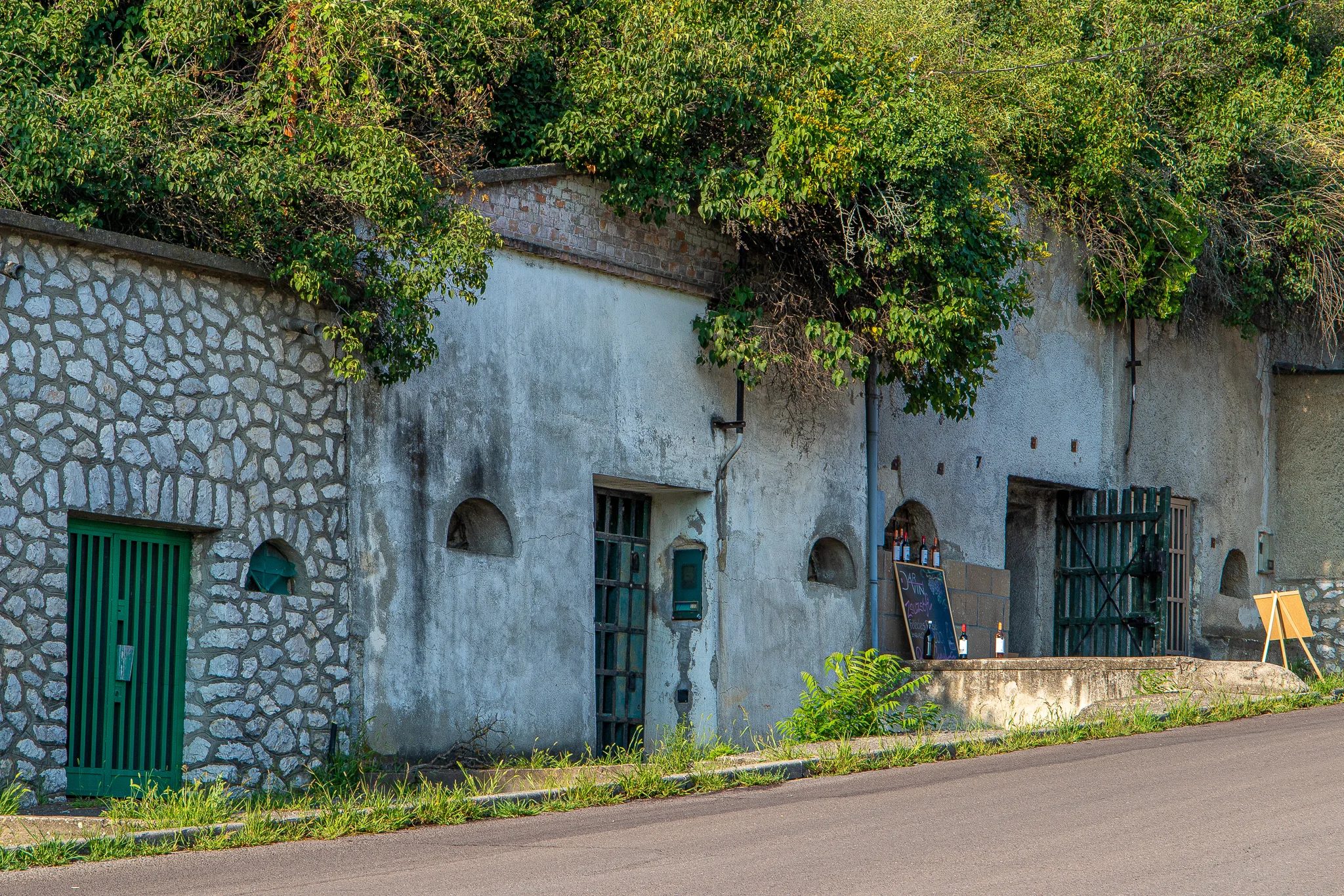 Some of the older cellars on the way down to the tourist part of the Valley