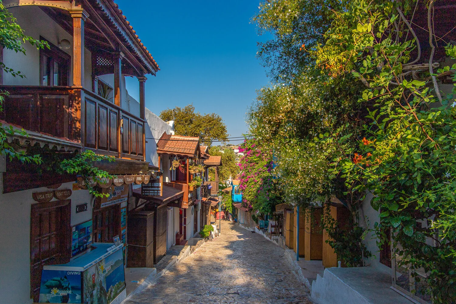 Cobble streets of historic old town