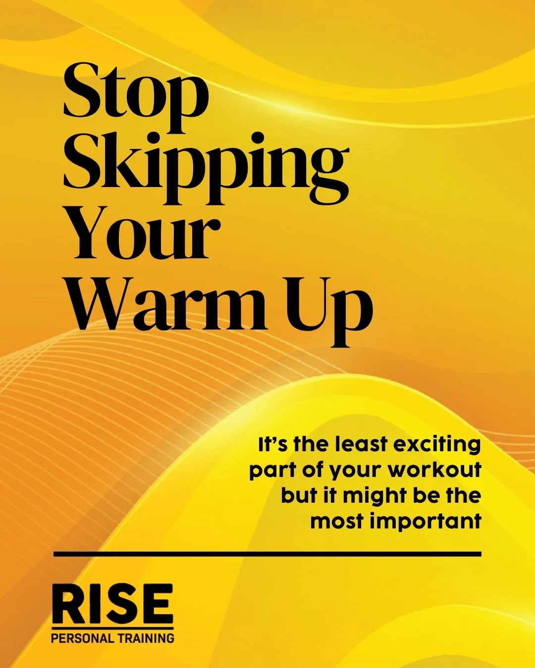 THE WARM UP IS SO IMPORTANT 🗣️