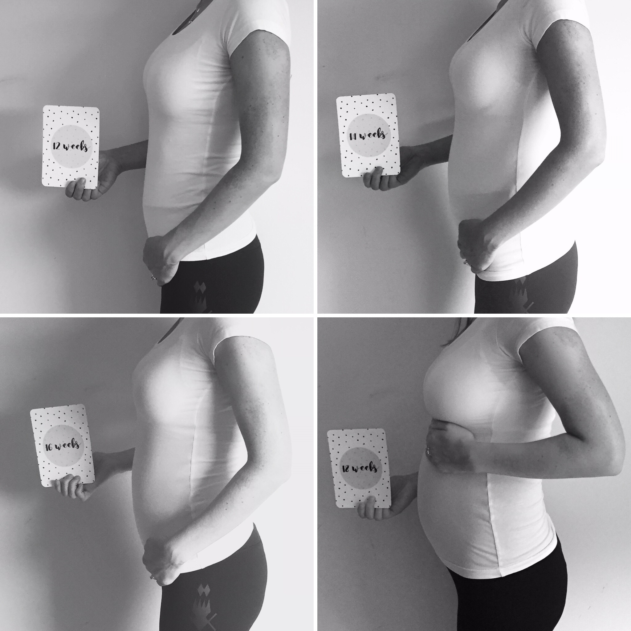 12 - 14 - 16 - 18 weeks pregnant
