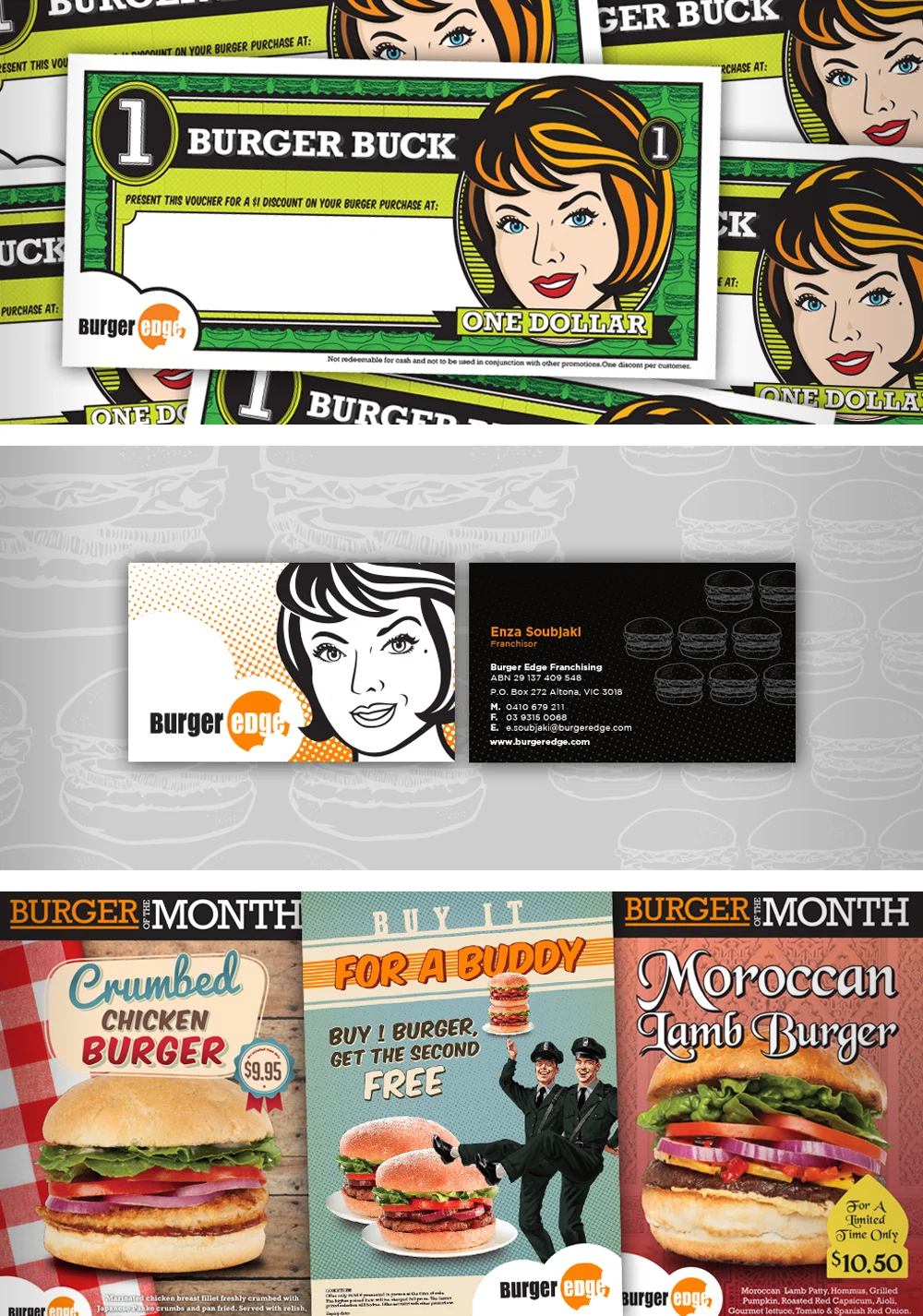 BURGER EDGE // PACKAGING & MARKETING