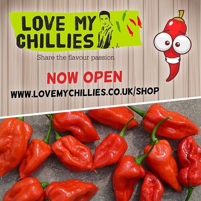 Our world famous chillies, from the plant to your plate! In something new for Love My Chillies, We're excited to launch the start of our online store! We are now giving you the chance to buy in bulk directly from us. Initially we just have the Komodo