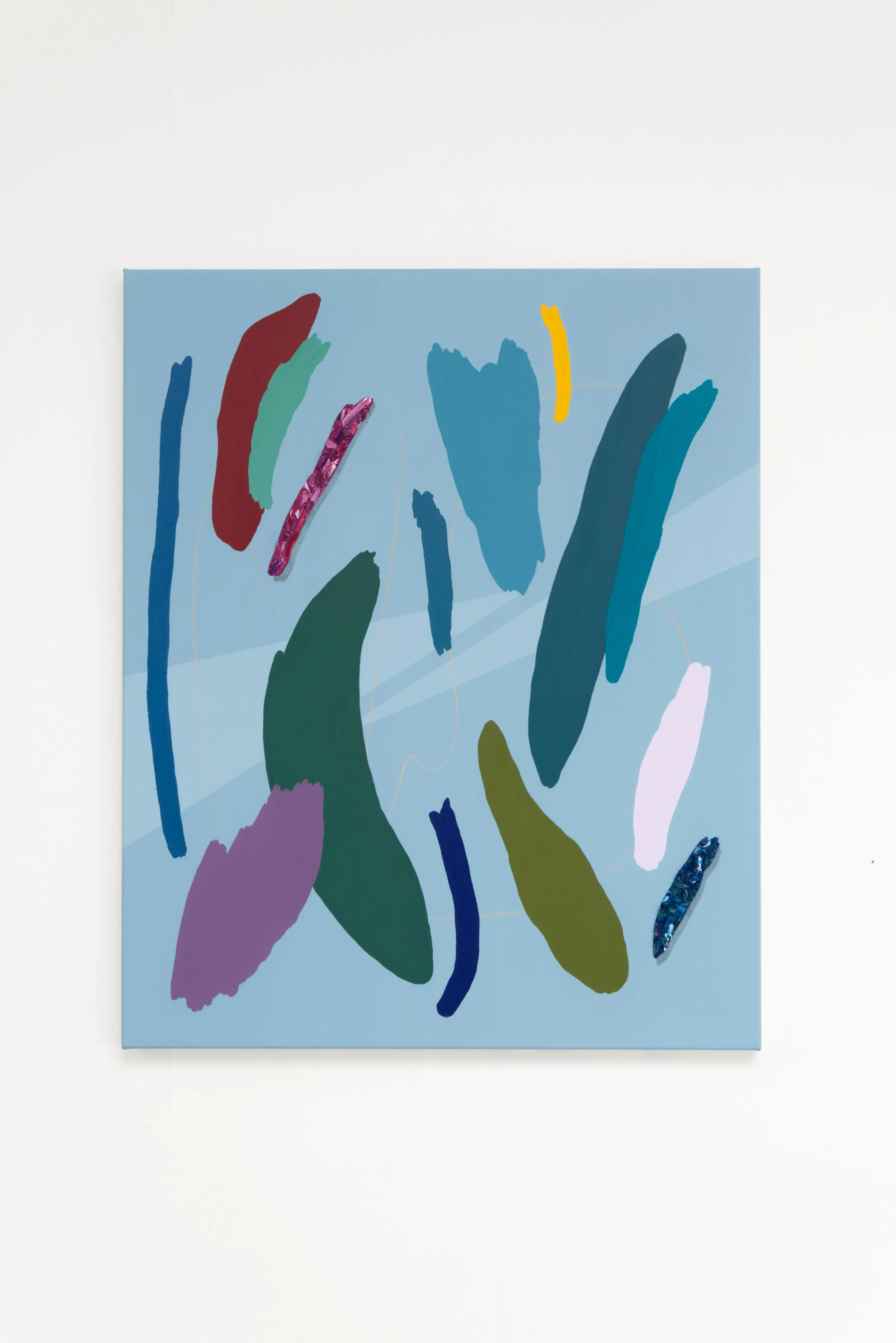 The sixteenth time Acrylic, Pastel, Oil and Charcoal On Canvas 90cm X 110cm