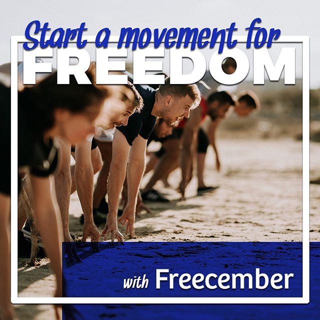 It&rsquo;s Freecember 1st!
.
Today people are starting all kinds of challenges to raise funds for charities helping stop #modernslavery and #humantrafficking
.
You can help start a movement for freedom with your friends and social circles.
.
Make you