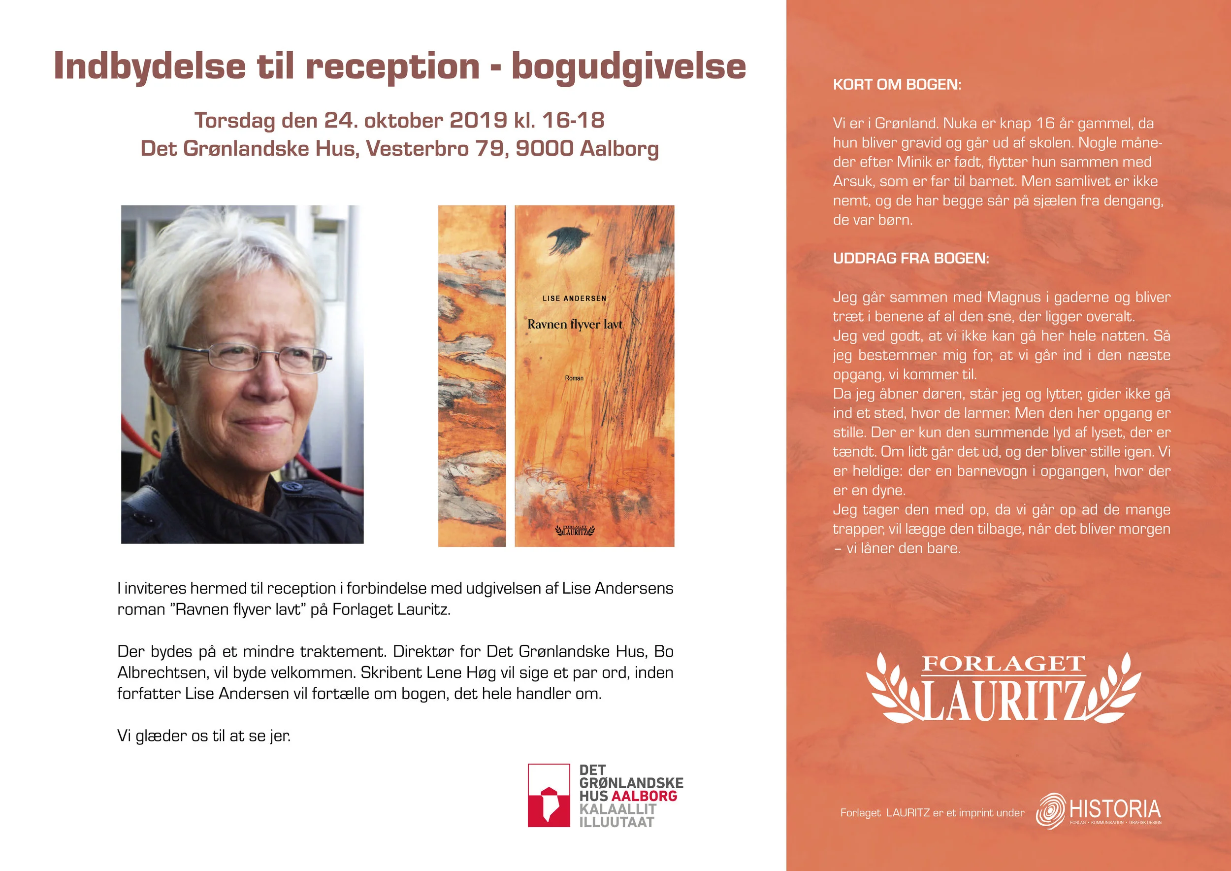 Lise Andersen bogreception 24. oktober