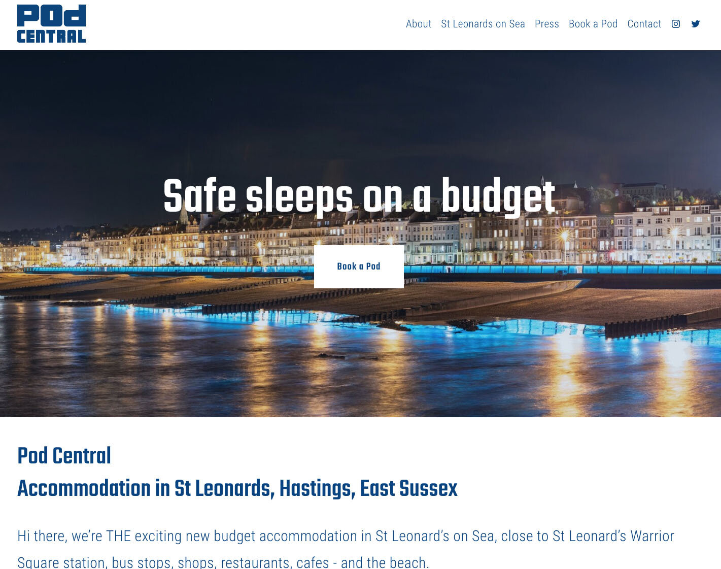 The Pod Central, St Leonards on Sea