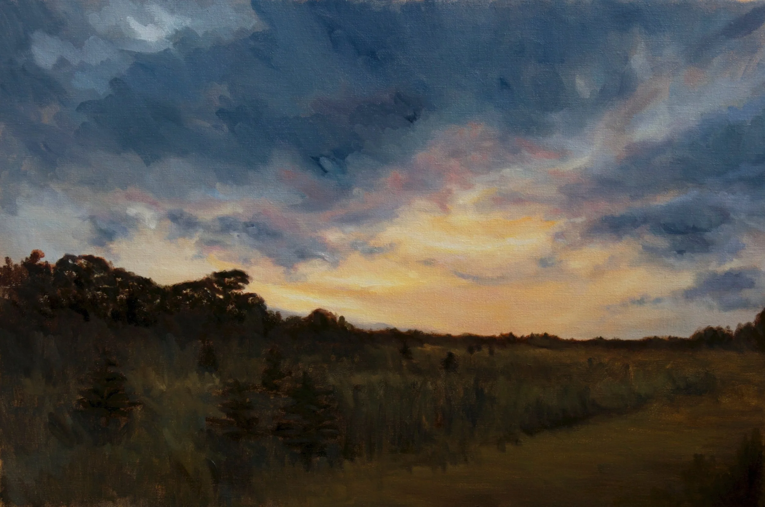 Sunset and Trees