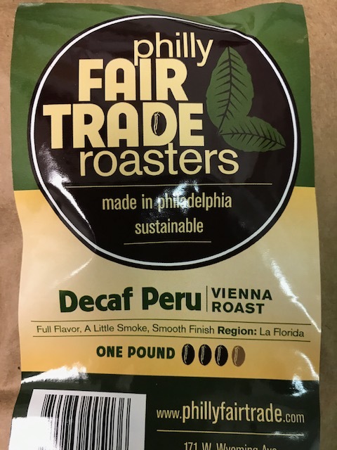 Philly Fair Trade Decaf Peru Coffee