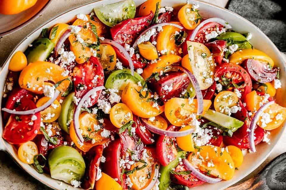 Try out this colorful Heirloom Tomato Salad🍅🍅🍅

#philadelphia #philly #pennsylvania #phillyphilly #visitphilly #phillysupportphilly #phillygram #centercity #phila #community #communitylove #shoplocal #philadelphia_citylife #howphillyseesphilly #ph