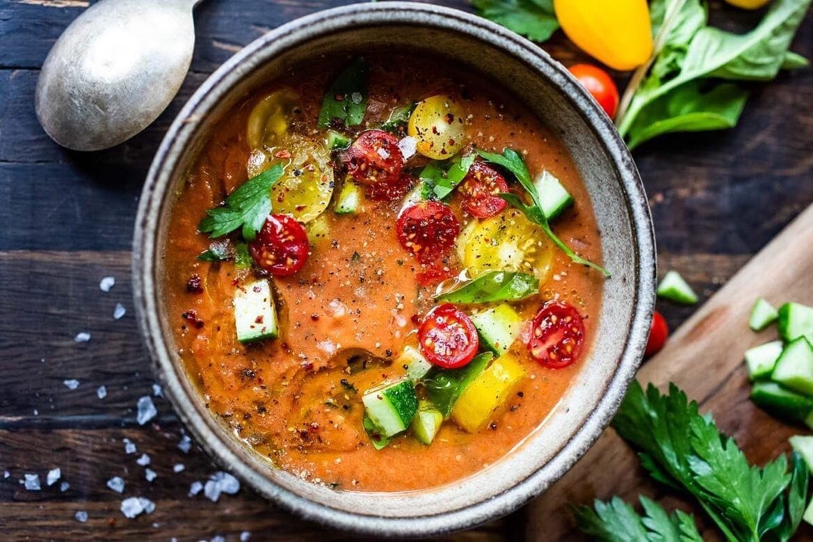Whether you&rsquo;re team chunky or team creamy this gazpacho will exceed your wildest dreams🍅🍅