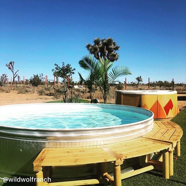 Would you take a dip in @wildwolfranch&rsquo;s stock tank in Joshua Tree? 🙋&zwj;♂️
&bull;
📷: @wildwolfranch
&bull;
Follow @stocktankpools! 👆 And visit our bio link for DIY guides, parts, &amp; inspiration 🙌