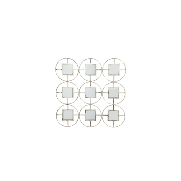 Mirror 9 Pieces, Square, Gold