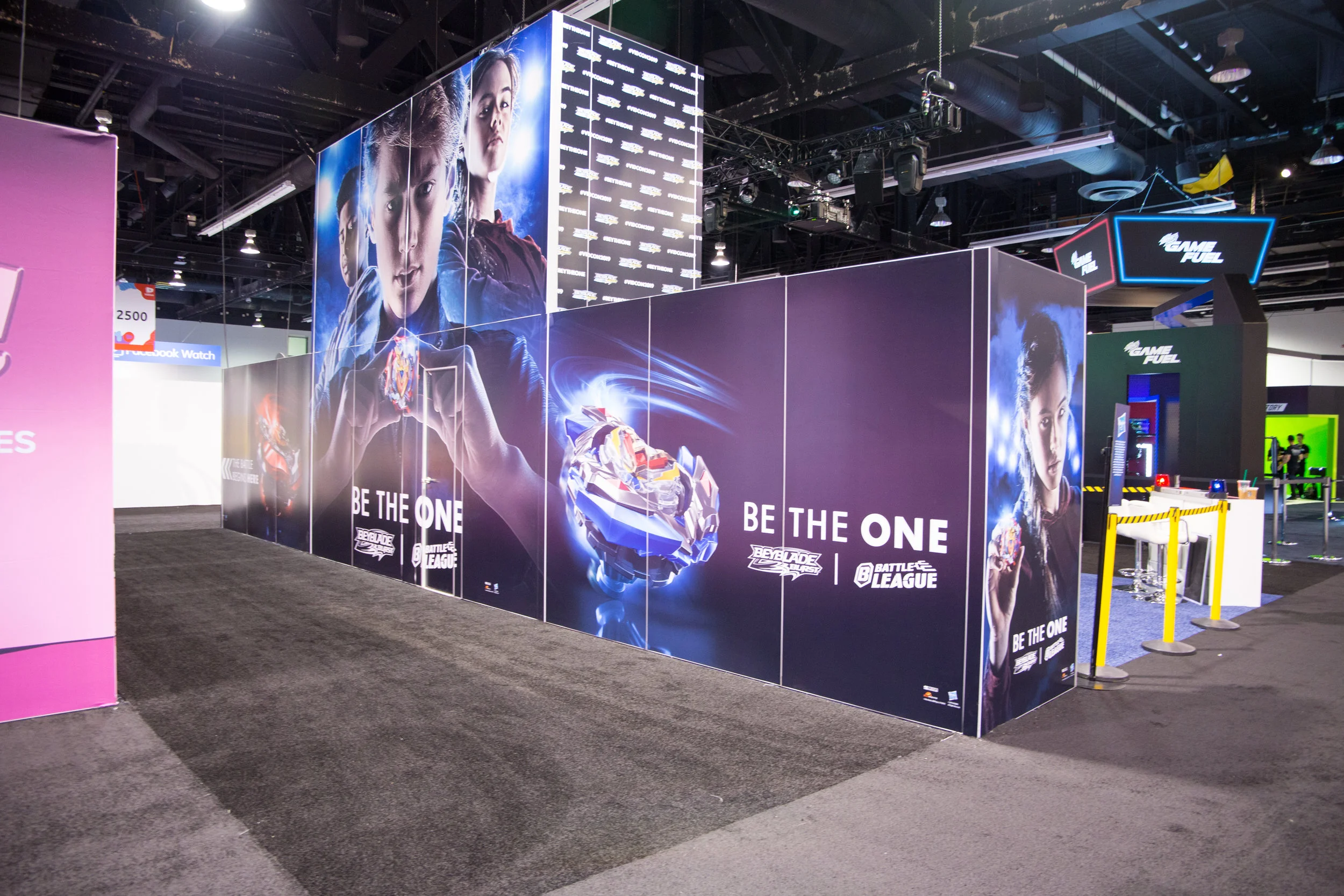 BEYBLADE VIDCON TOURNAMENT BOOTH SIGNATURE WALL (Before Picture)
