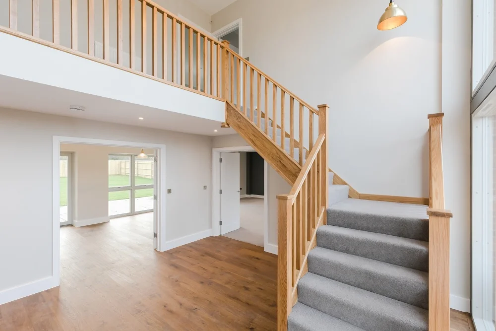 Breedon House – hall and oak staircase