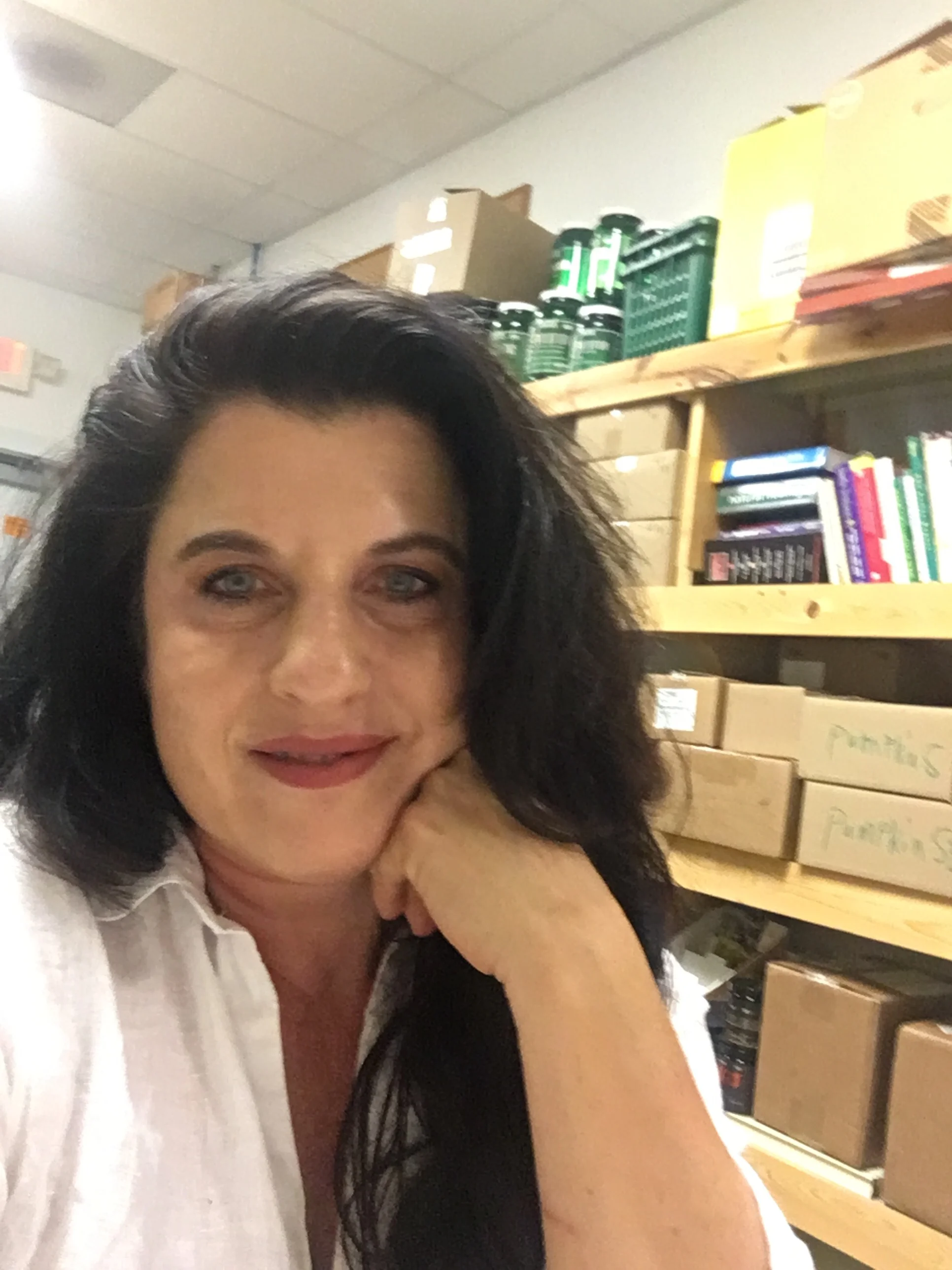 How cute is her work selfie? Let us all pray we age as beautifully as Sandra...