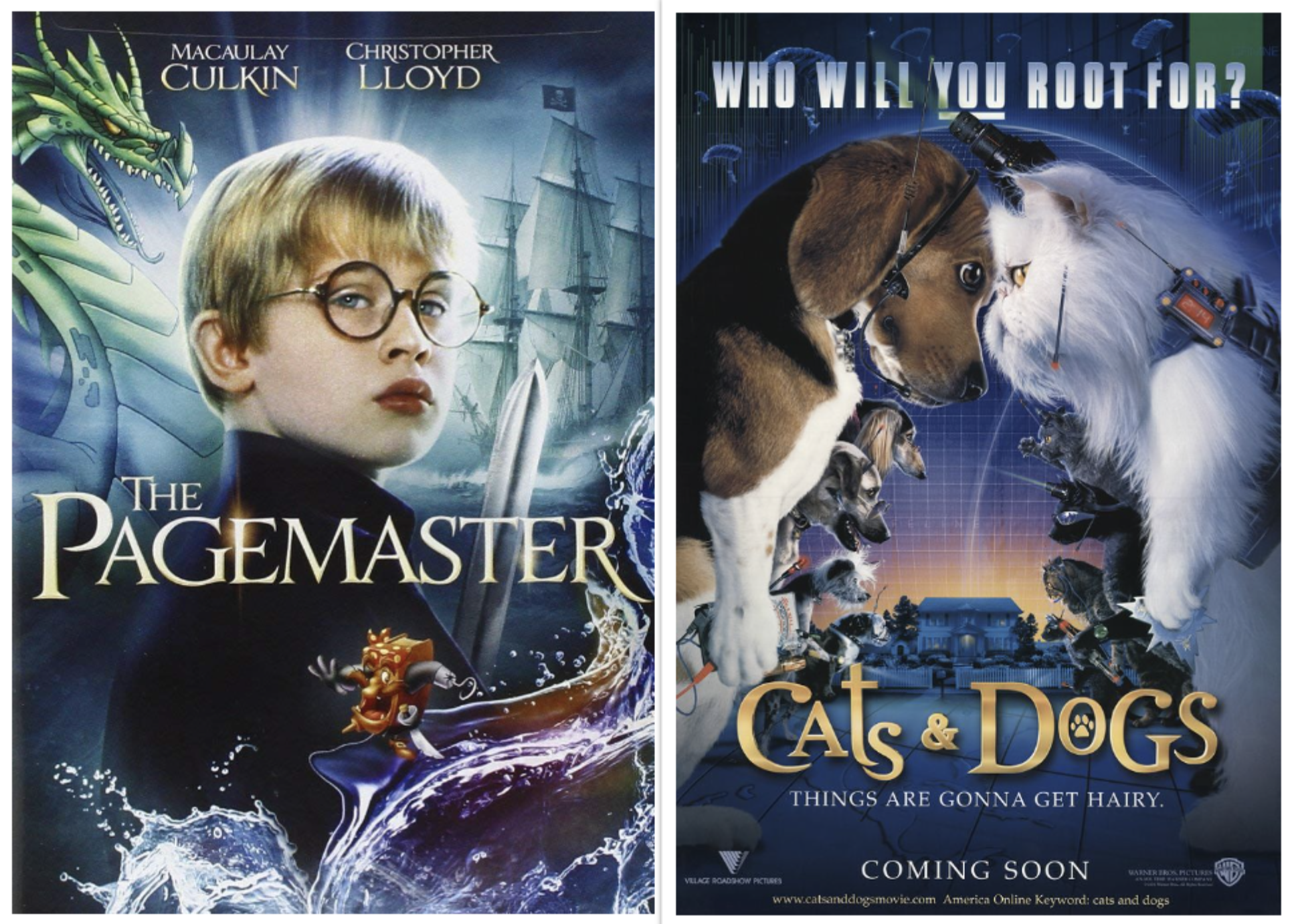 Nostalgia Nights: Cats and Dogs &amp;amp; The Pagemaster
