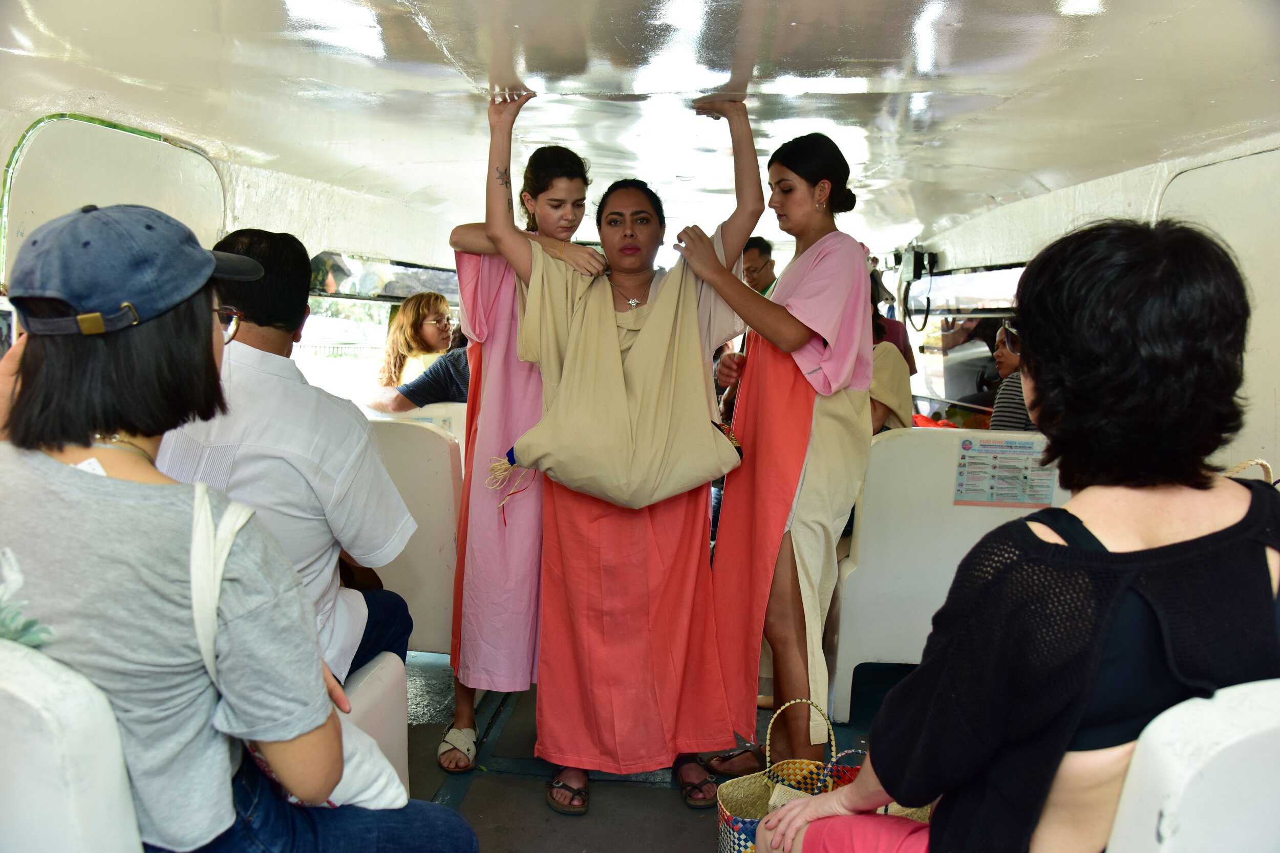 Prras! Collective & Colectivo Amasijo "Nao Naj! A question about the destiny of humanity", performance aboard Hulu Ferry