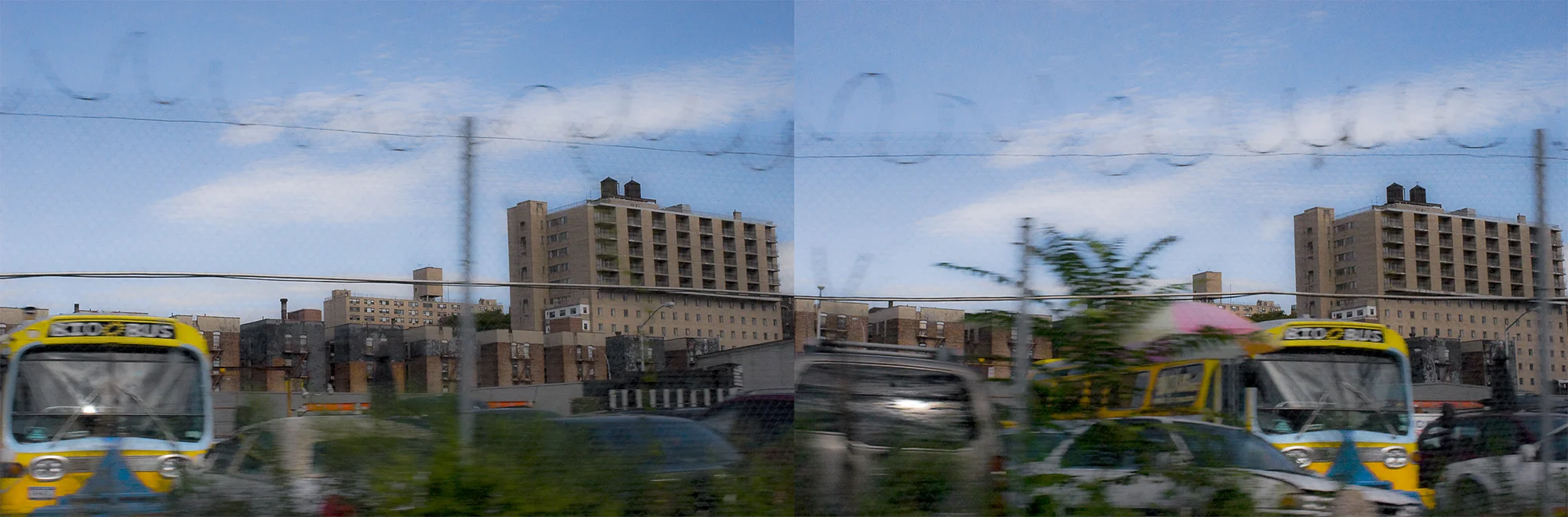 Round Trip #13 “Round Trip” portray’s the artist’s view from the train as she rides back and forth from the suburbs to the city of New York. In a dream-like, poetic style, this series offers Miracolo’s subtle musings on the passages we humans make across time and space.